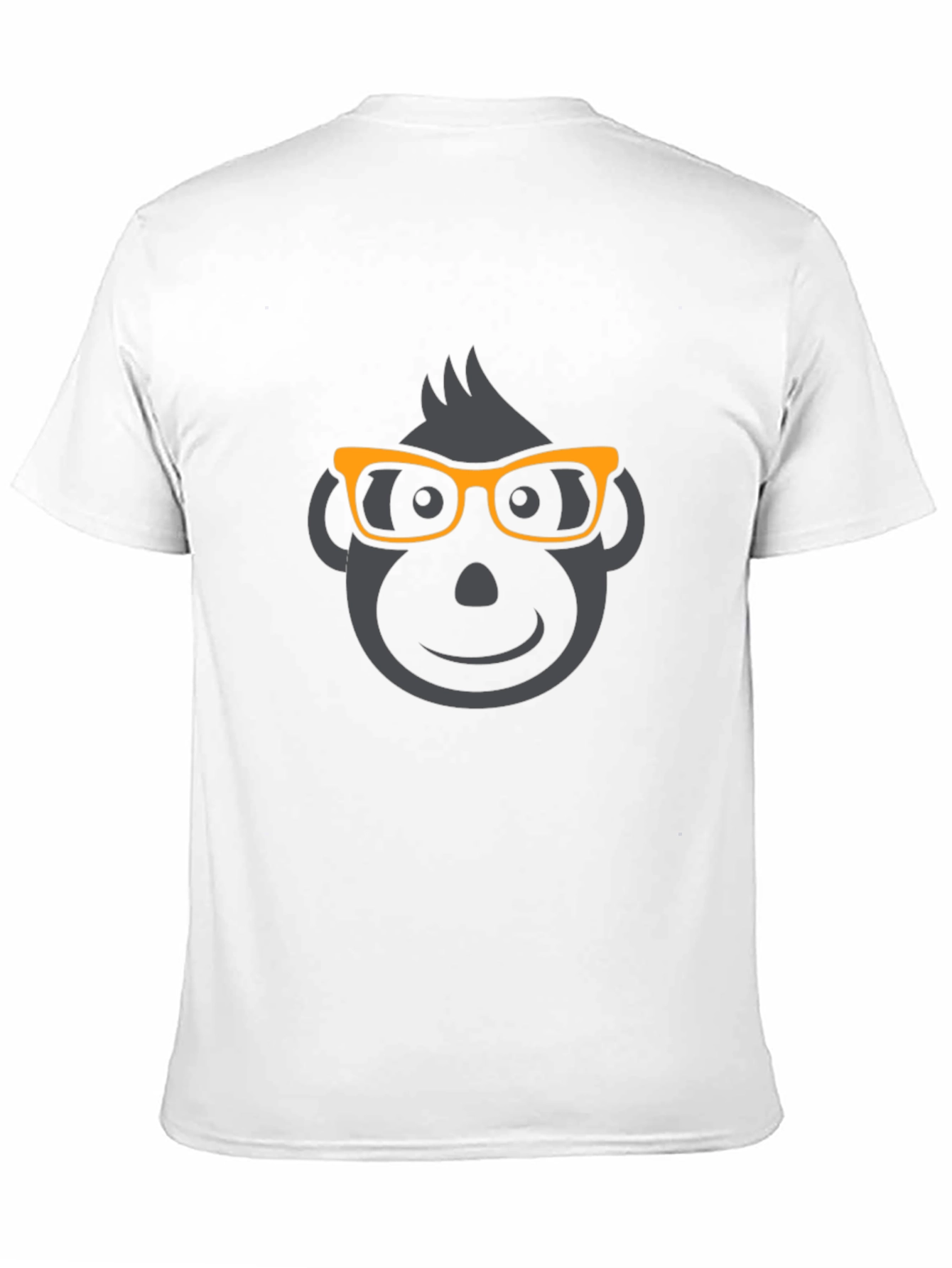 Black Geek Monkey Graphic Tee - Black Cotton Blend T-Shirt view 11