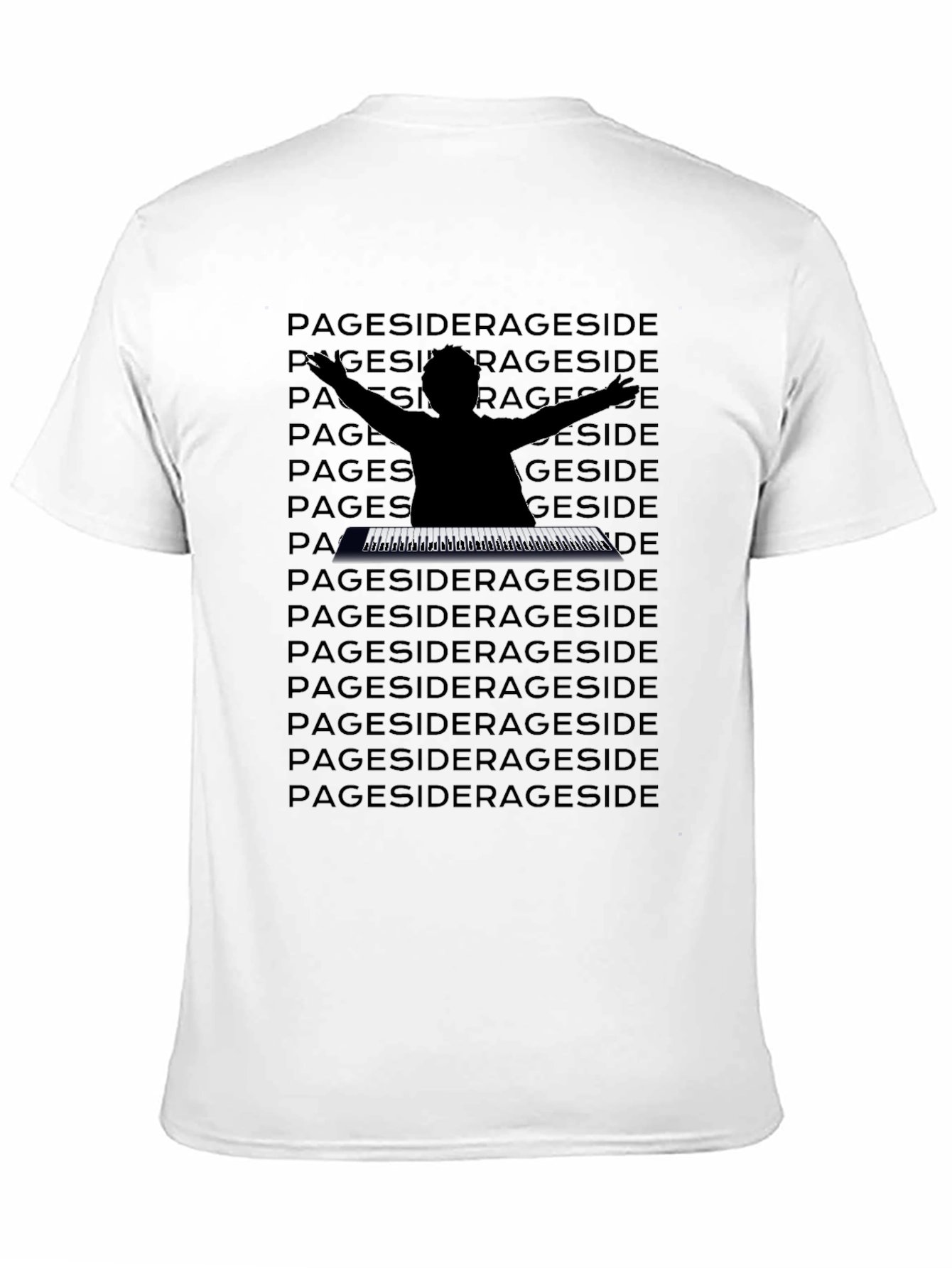 Black Pageside Graphic Print T-Shirt view 11