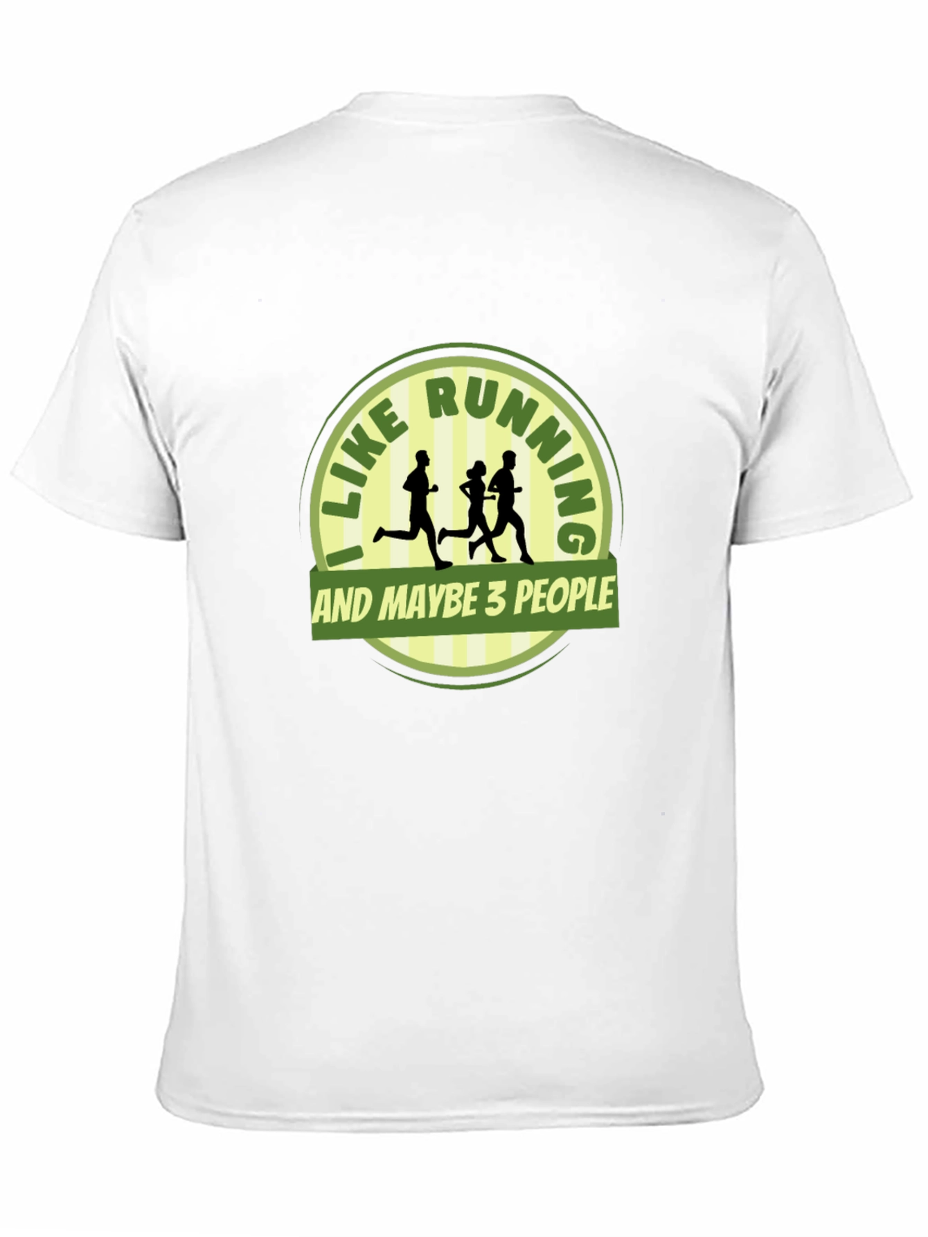 Black Funny Running T-Shirt - I Like Running & Maybe 3 People view 11