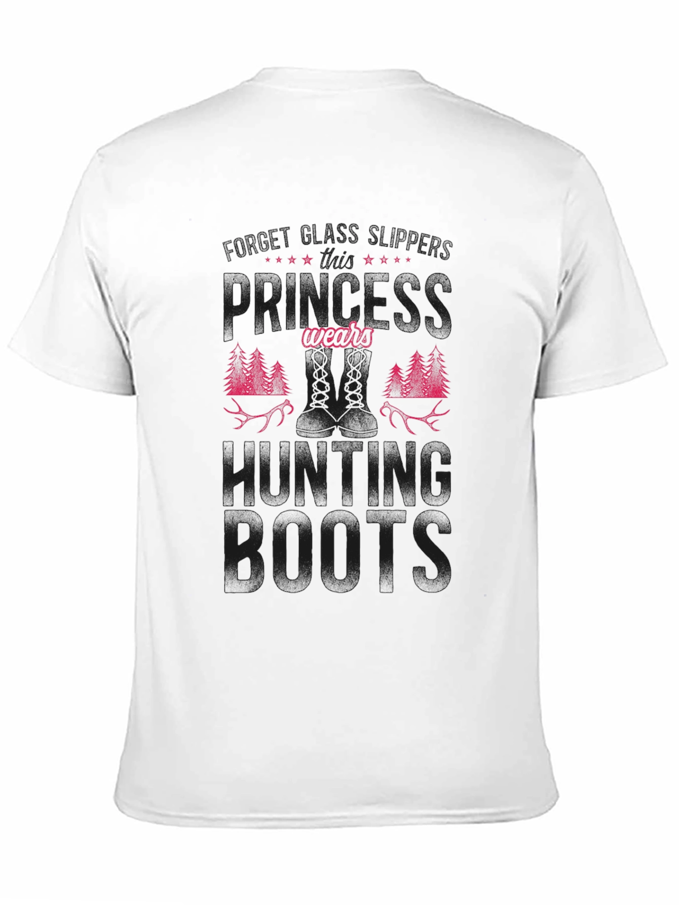 Black Hunting Boots Graphic Tee - Black Cotton Blend view 11