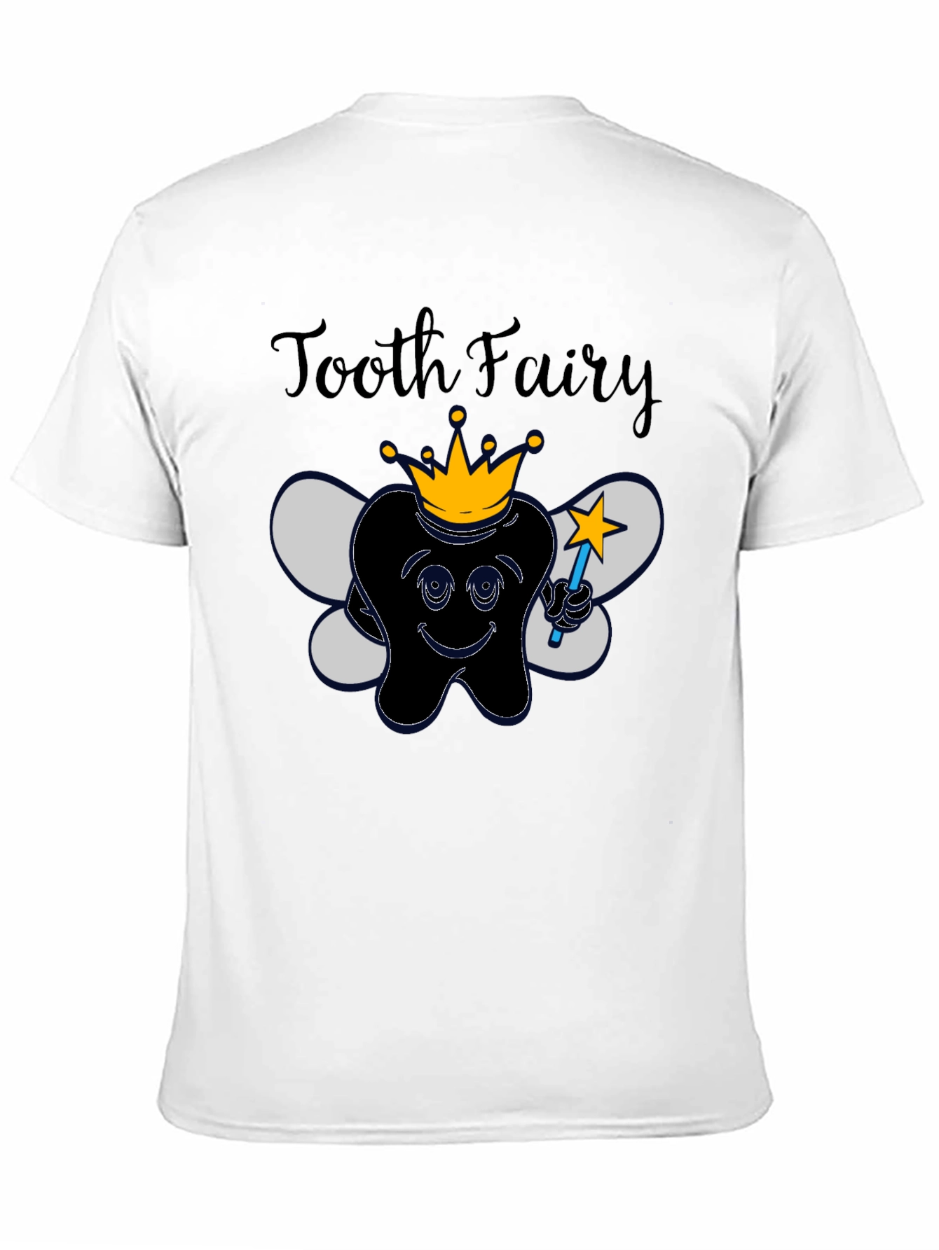 Black Tooth Fairy Graphic Tee - Black Novelty T-Shirt view 11