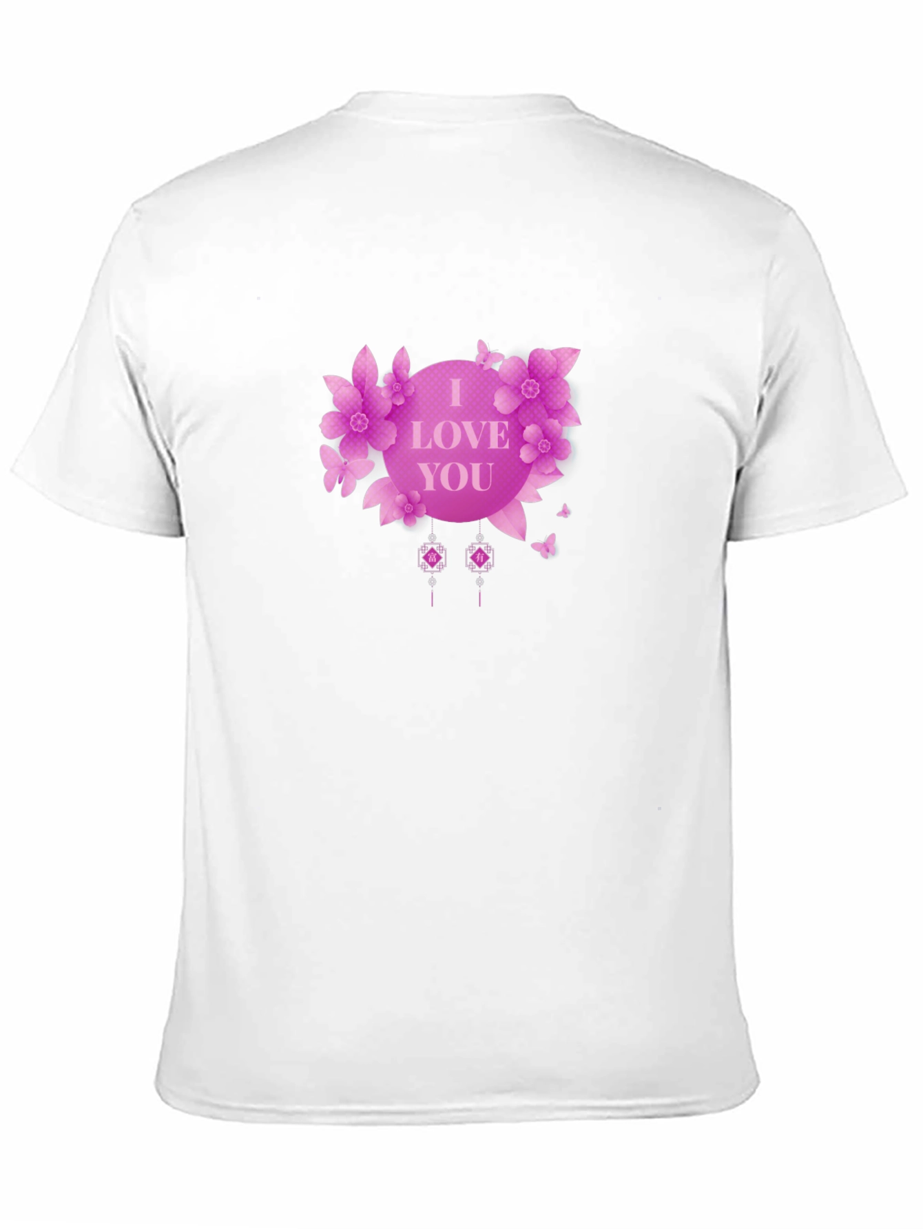 Black I Love You Floral Graphic T-Shirt - Black view 11