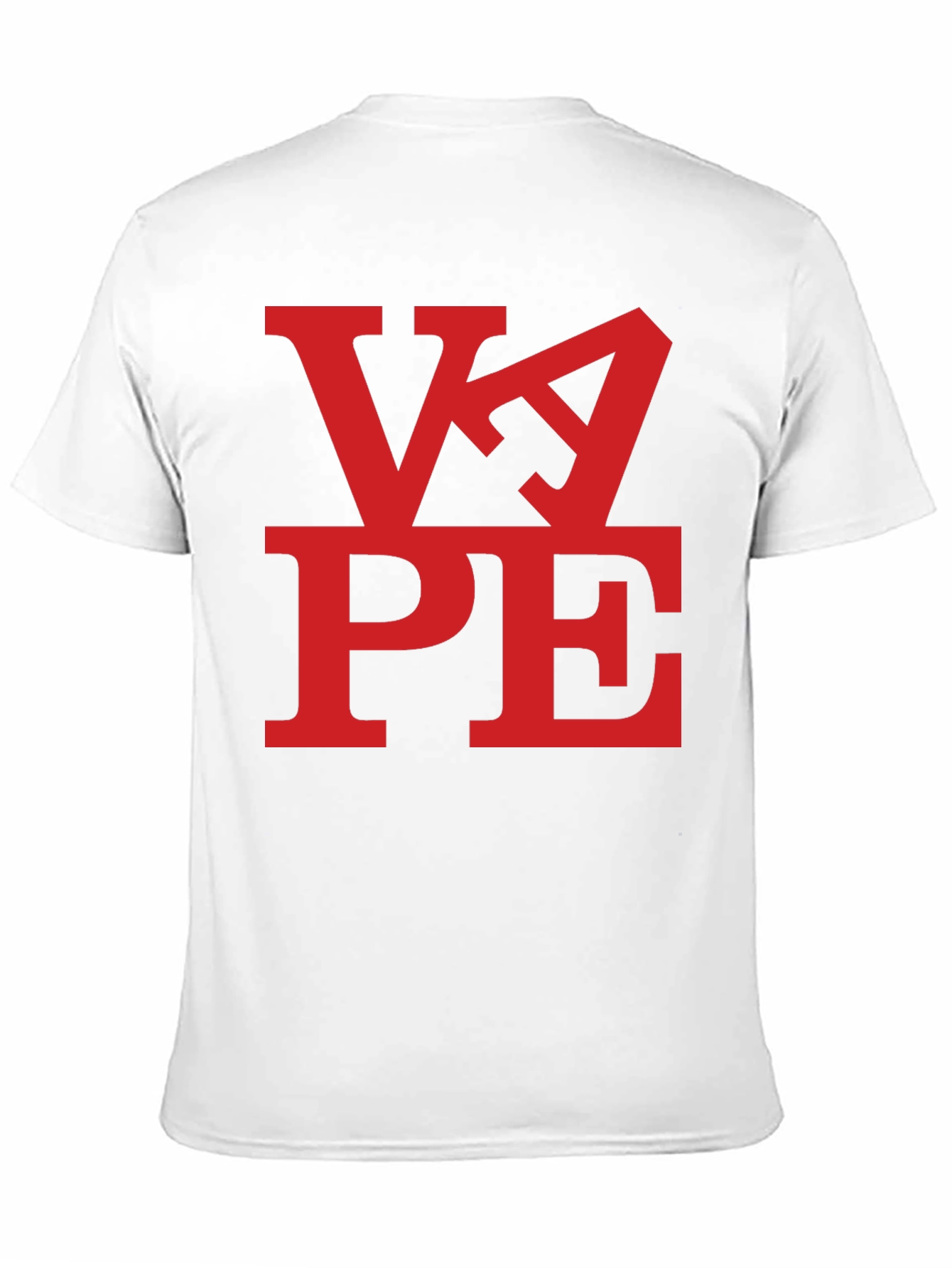 Black VAPE Red Graphic Print Black T-Shirt view 11