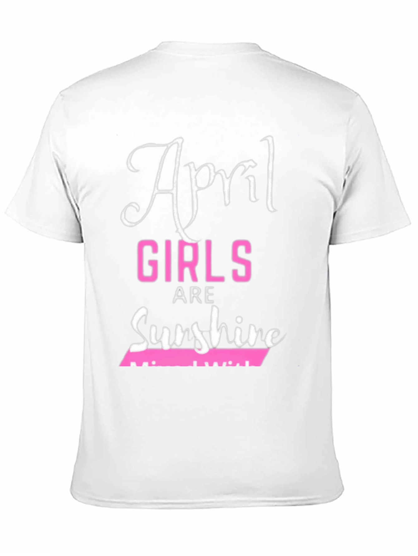 Black April Girls Are Sunshine T-Shirt view 11