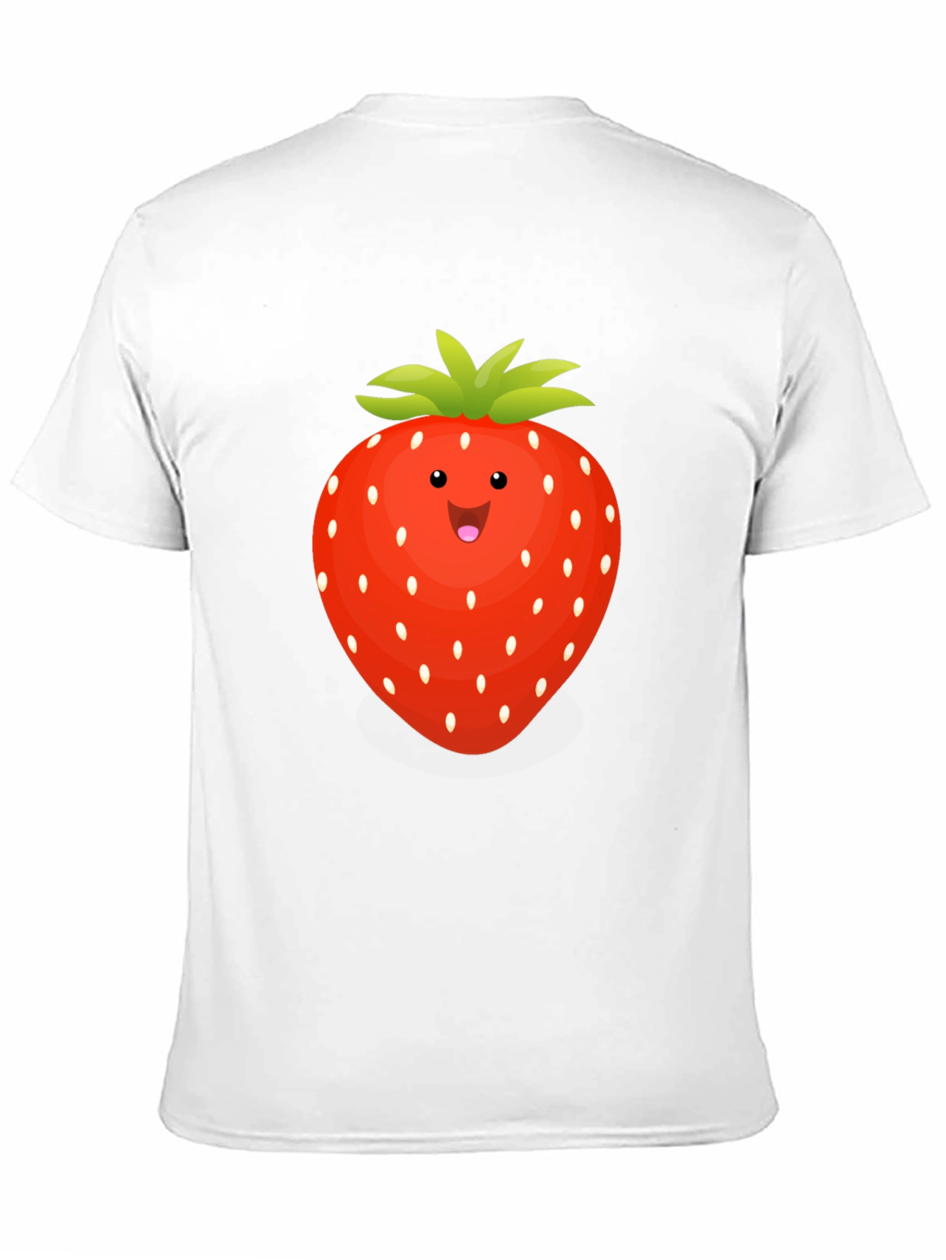Black Strawberry Graphic Tee - Fun Fruit T-Shirt view 11