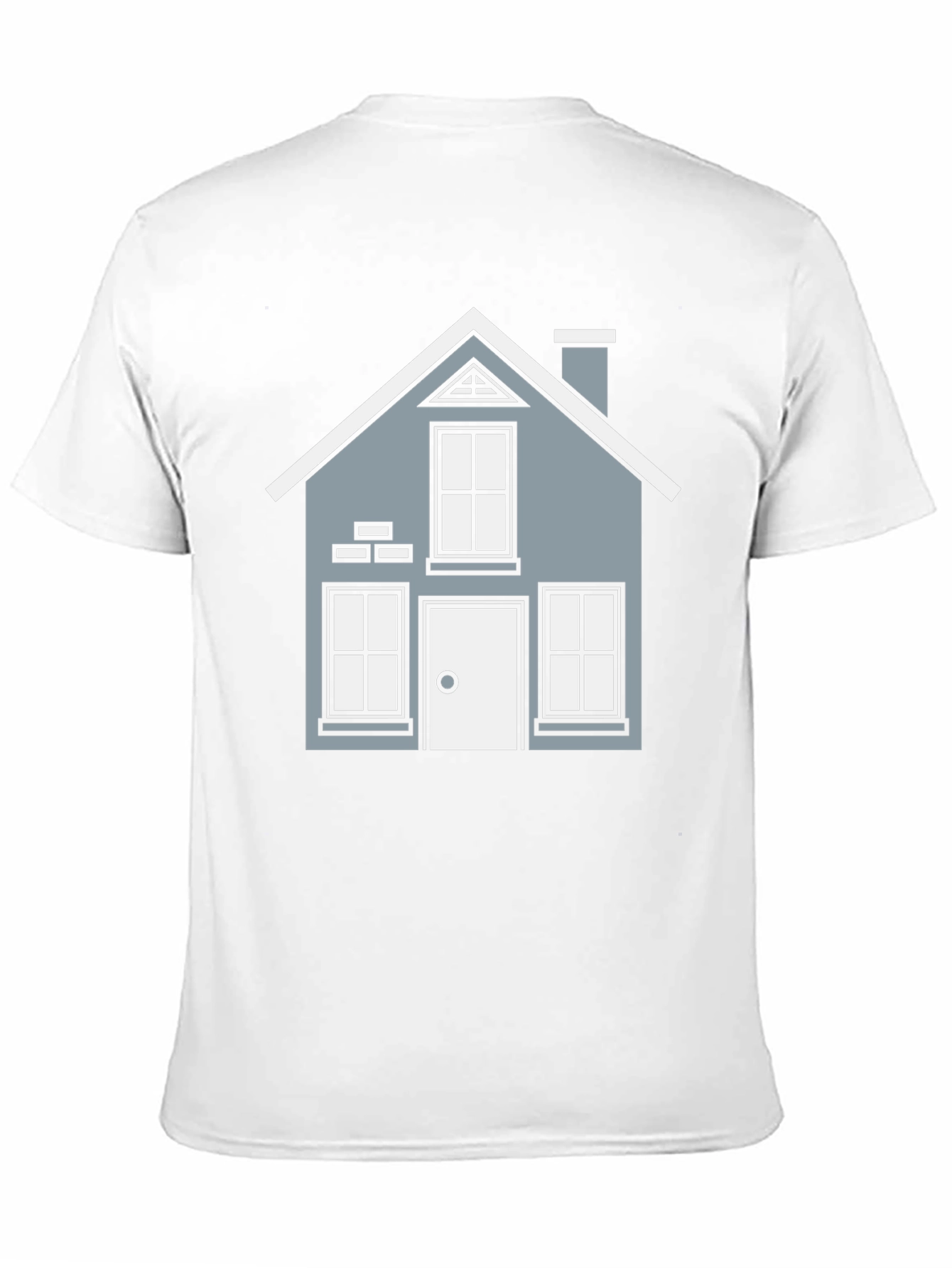 Black House Graphic T-Shirt - Black Crew Neck Tee view 11