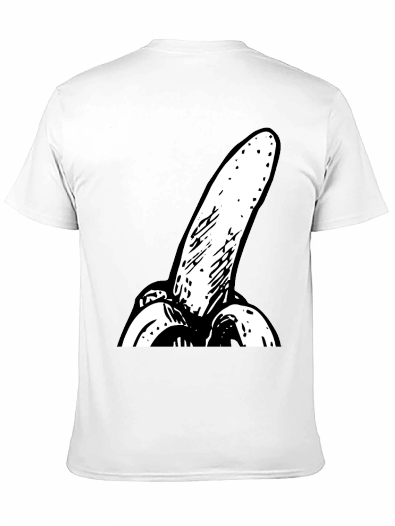 Black Novelty Banana Graphic Black T-Shirt view 11
