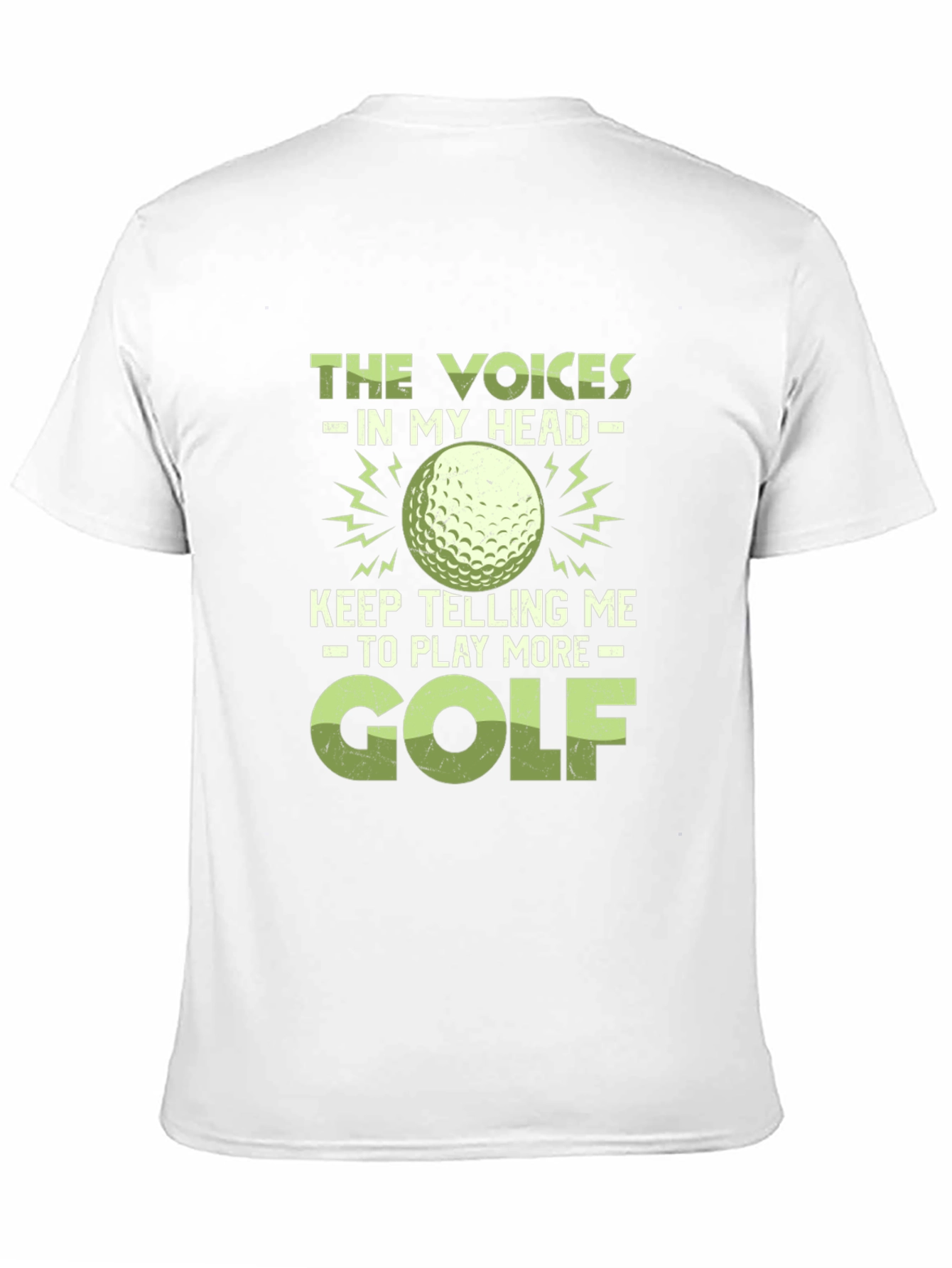 Black Voices in My Head Golf T-Shirt view 11