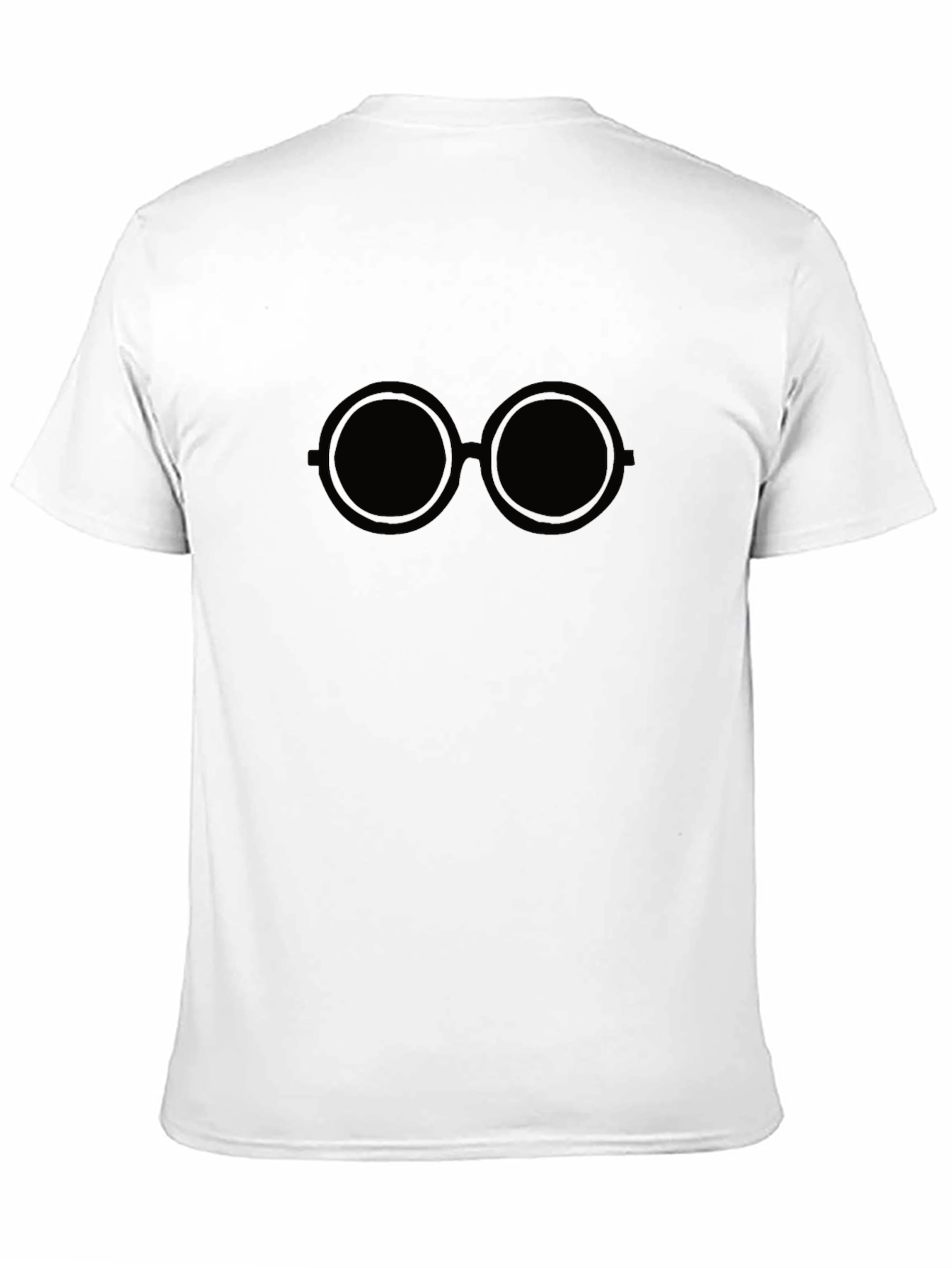 Black Retro Specs Black T-Shirt view 11