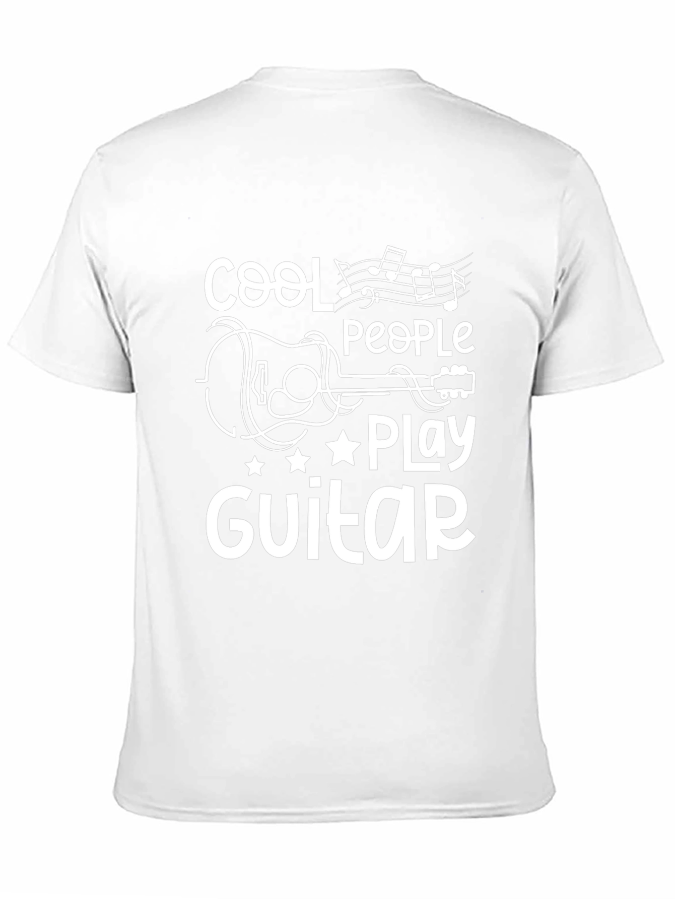 Black Cool People Play Guitar Graphic Tee view 11