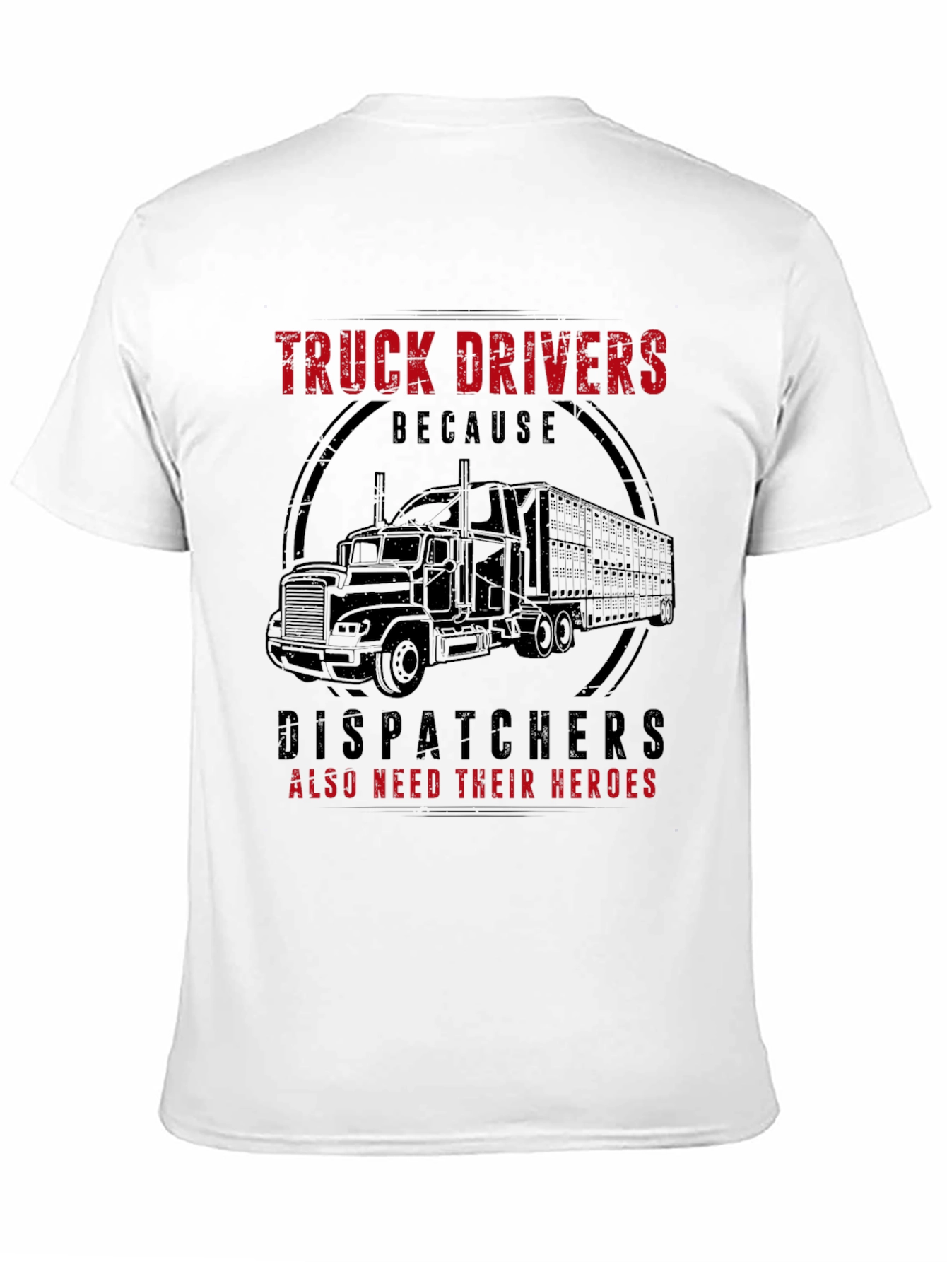 Black Truck Driver Hero Graphic Tee - Black view 11