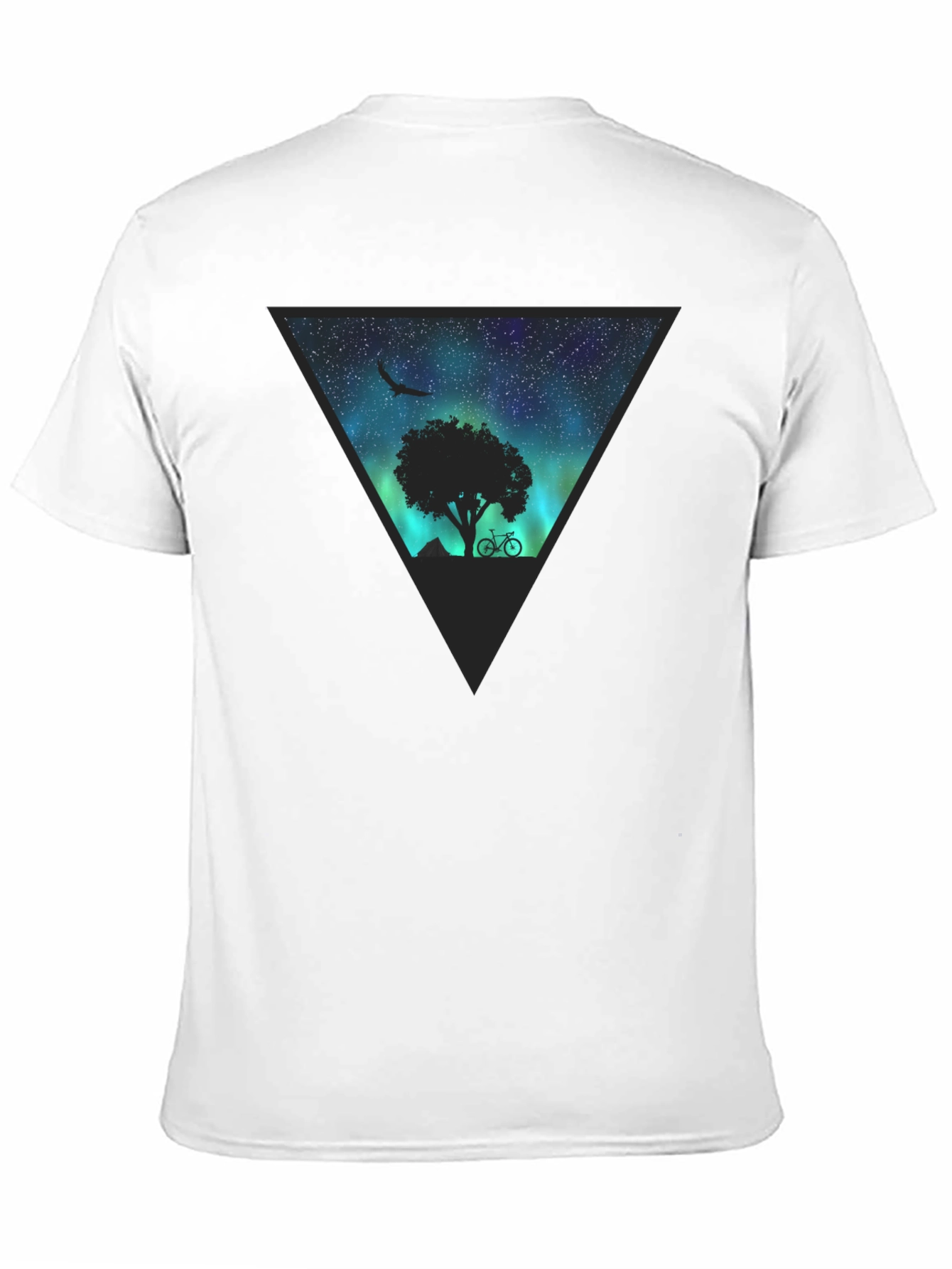 Black Aurora Tree Graphic Tee - Black view 11