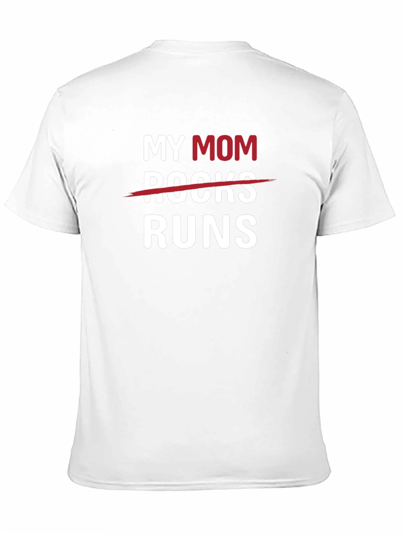 Black My Mom Runs T-Shirt - Funny Mother's Day Gift view 11