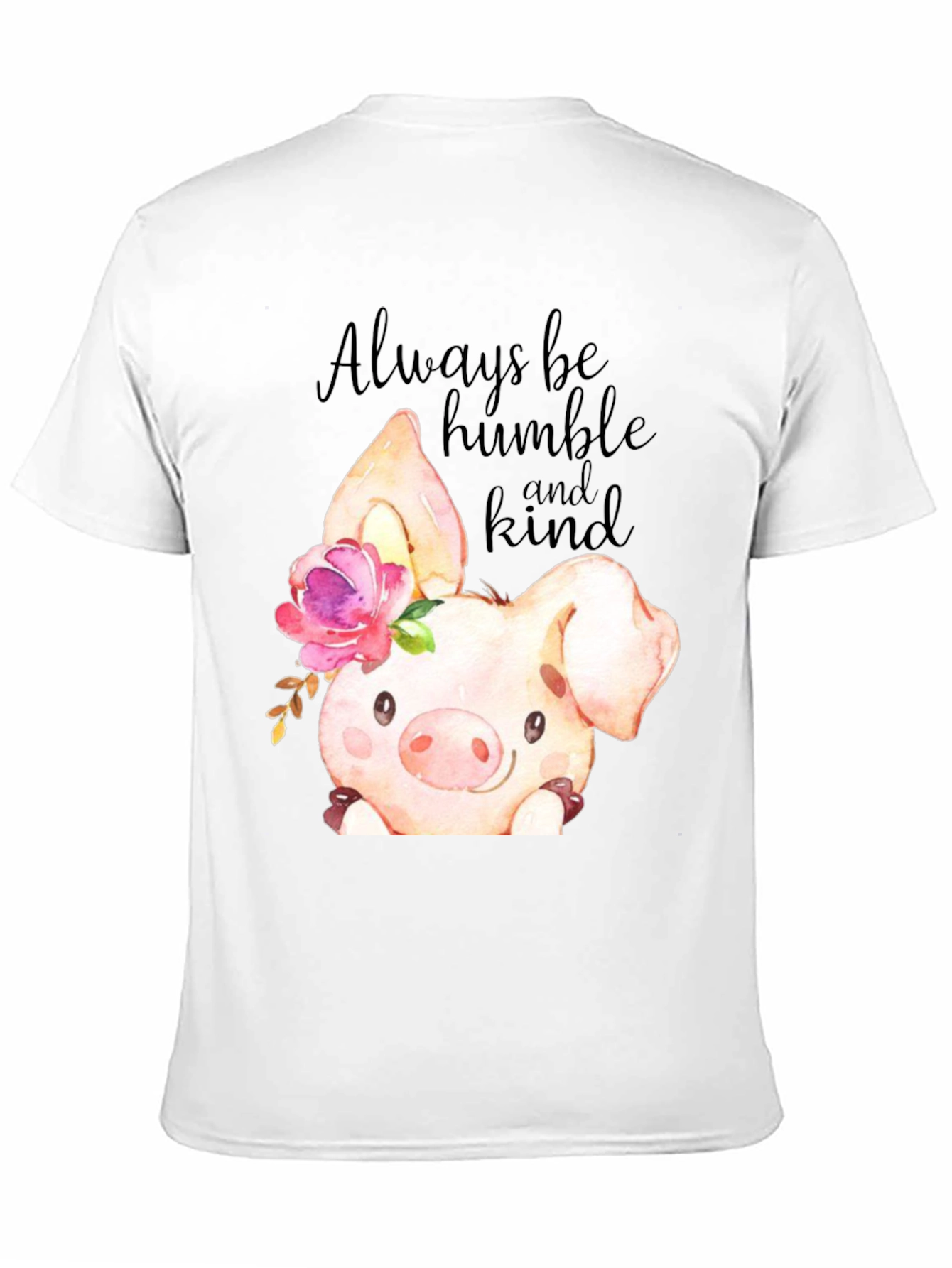 Black Humble & Kind Piglet Graphic Tee view 11