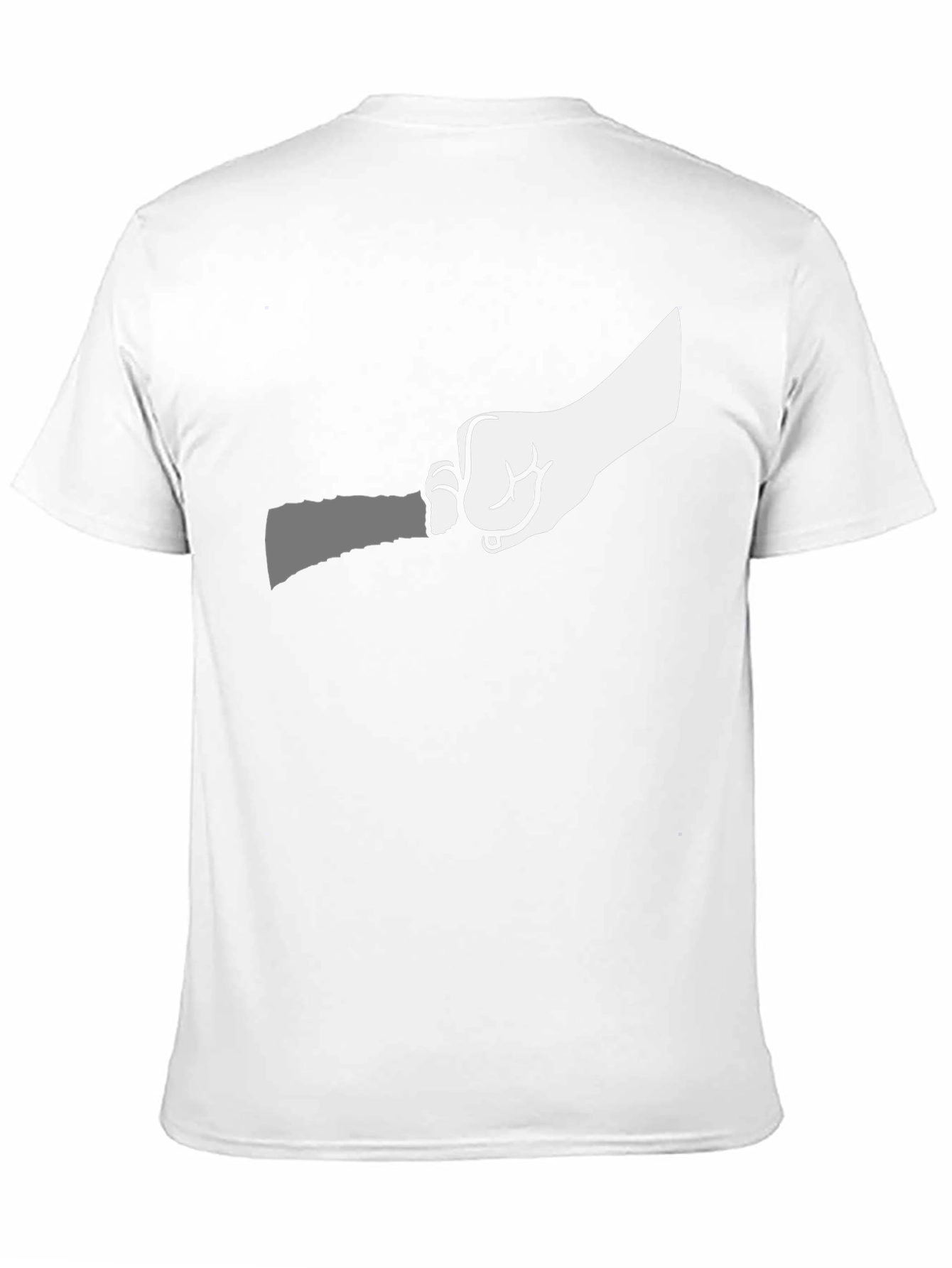 Black Hand Holding Knife Graphic T-Shirt view 11