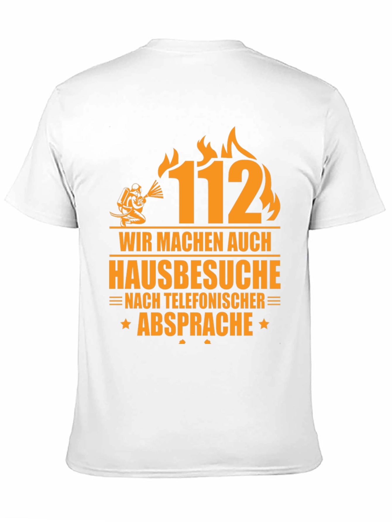 Firefighter T-Shirt - 112 Emergency Services Tee - 11
