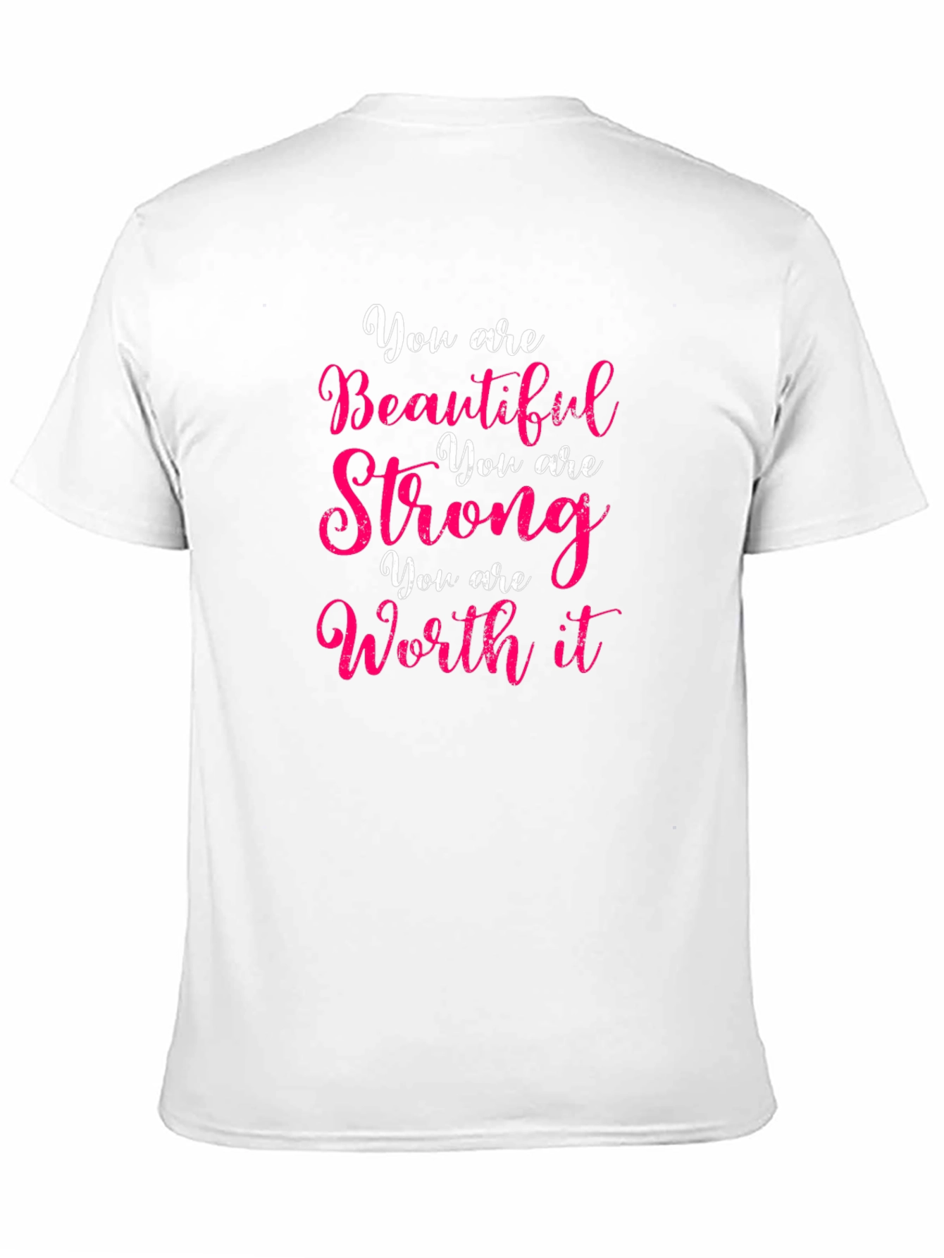 Black You Are Beautiful Strong Worth It T-Shirt view 11
