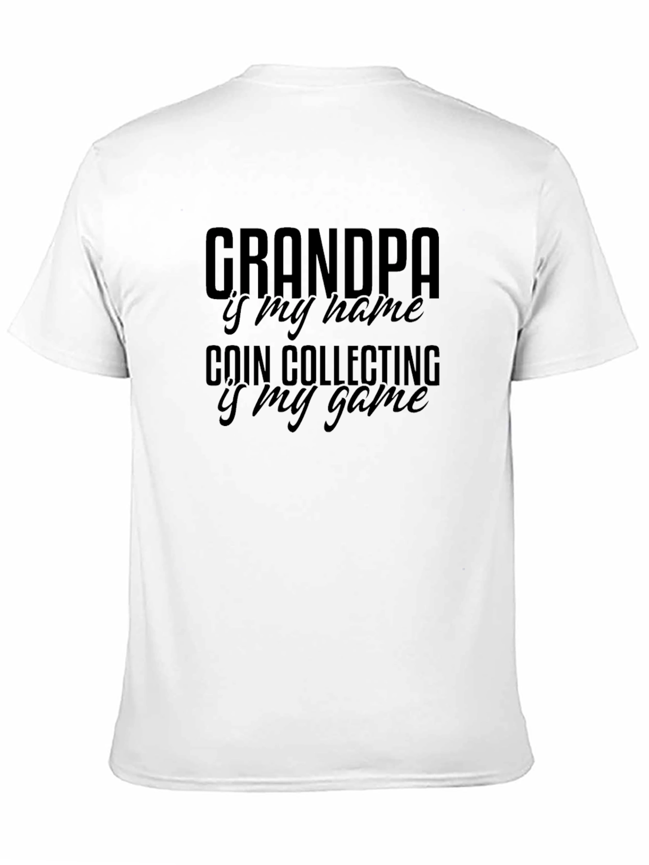 Black Grandpa Coin Collecting T-Shirt view 11