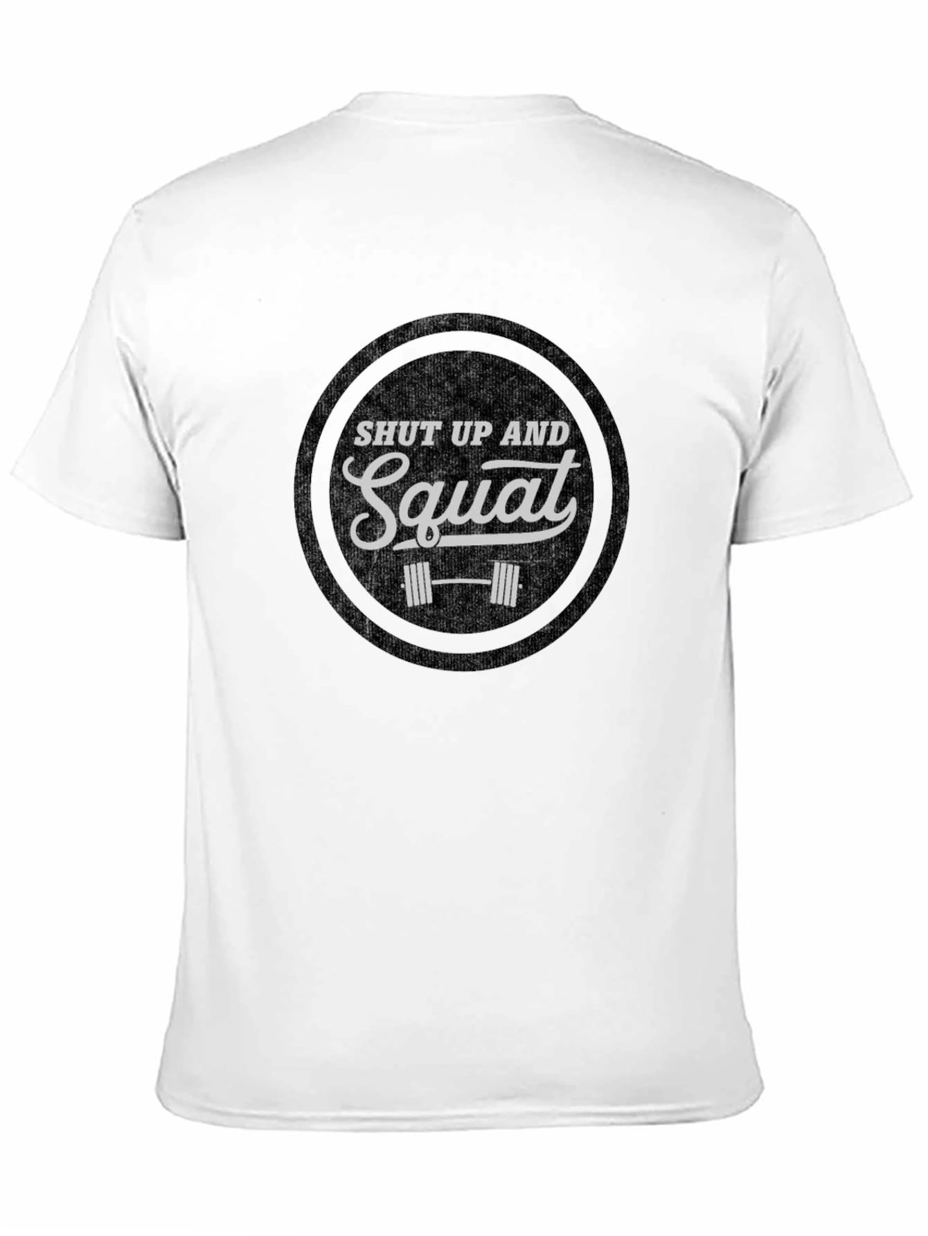 Black Shut Up and Squat Black Graphic Tee - Gym Workout Shirt view 11