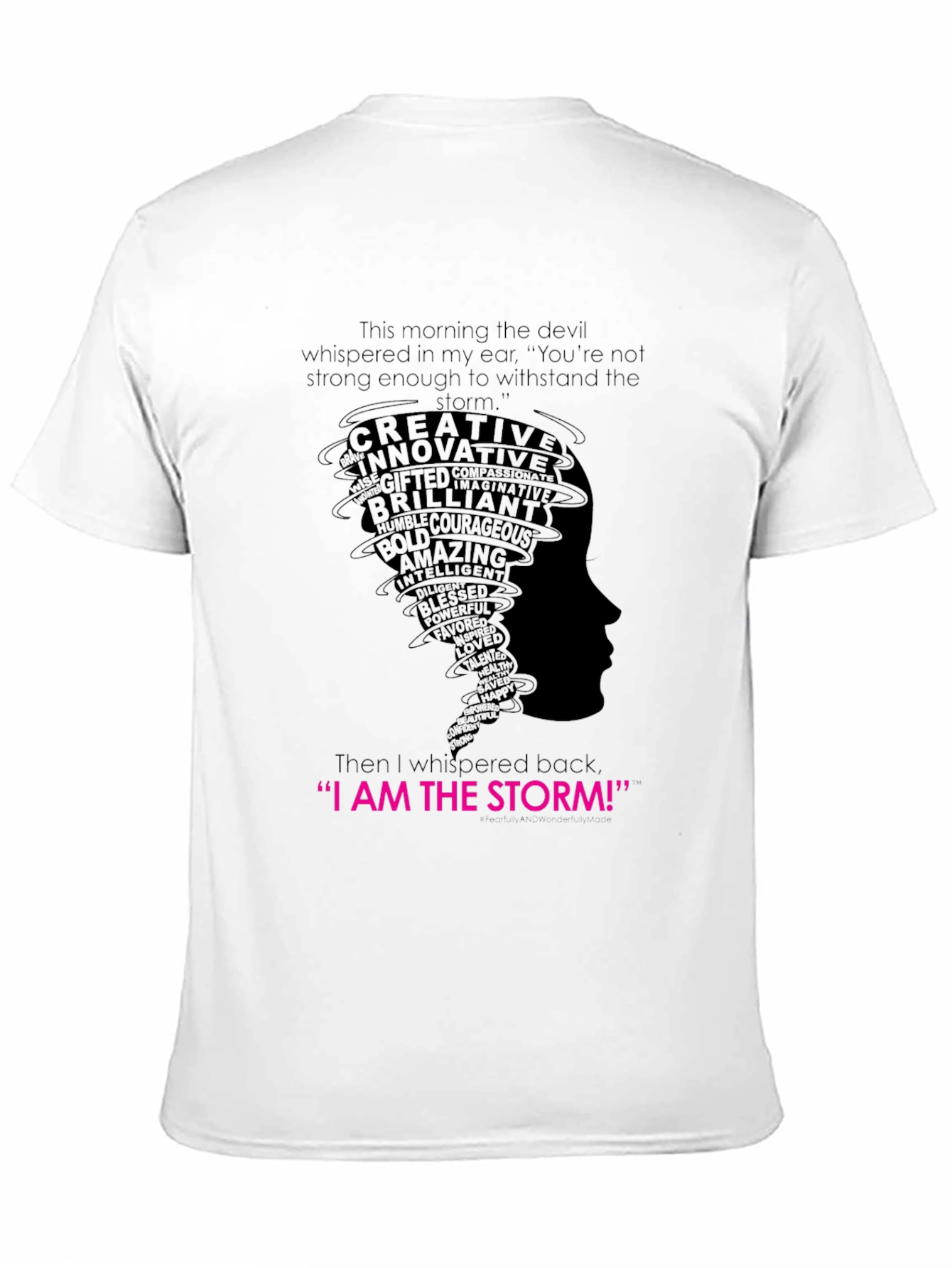 Black I AM THE STORM Graphic Tee - Empowering Women's T-Shirt view 11