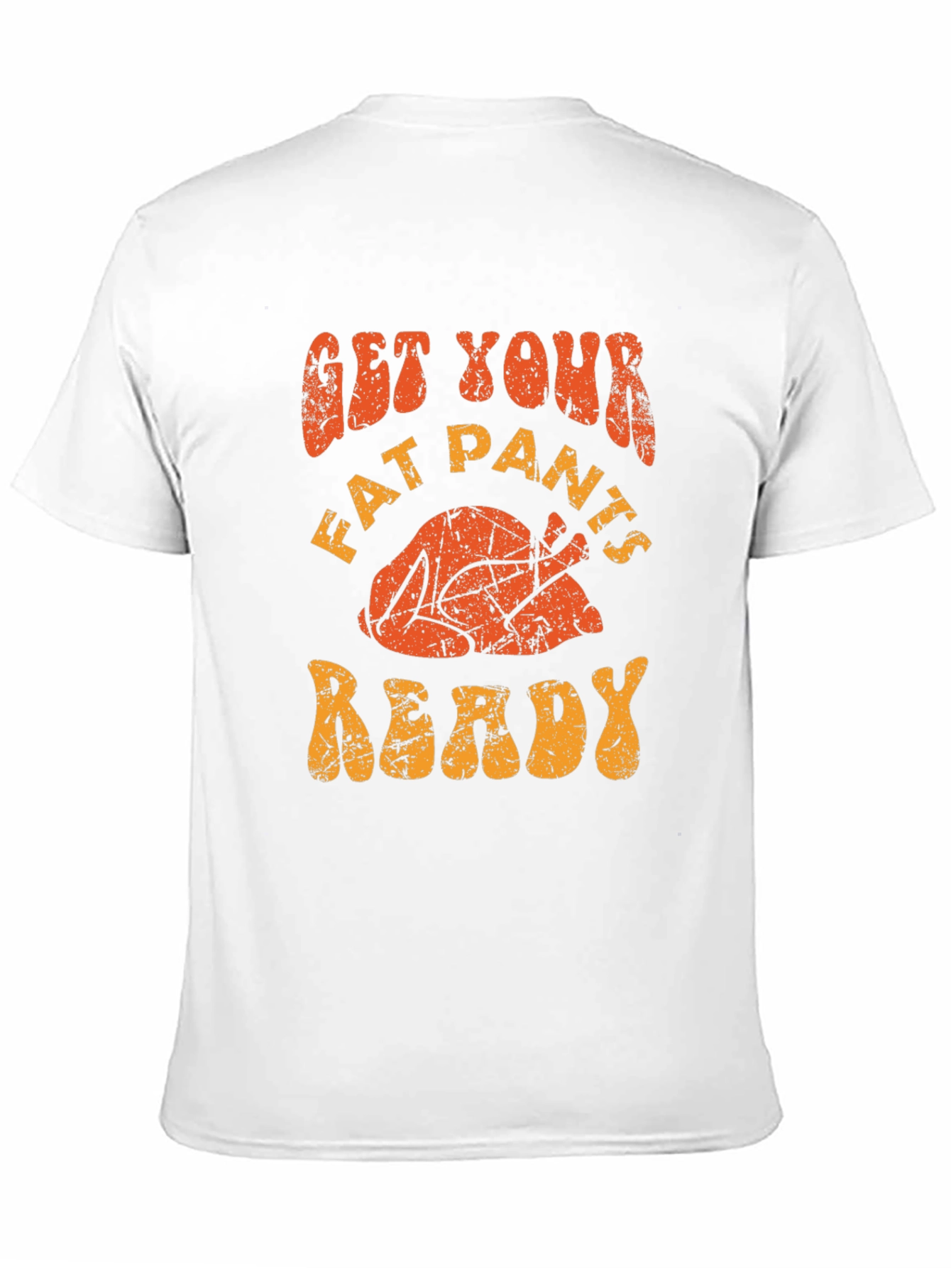 Black Get Your Fat Pants Ready Turkey T-Shirt view 11