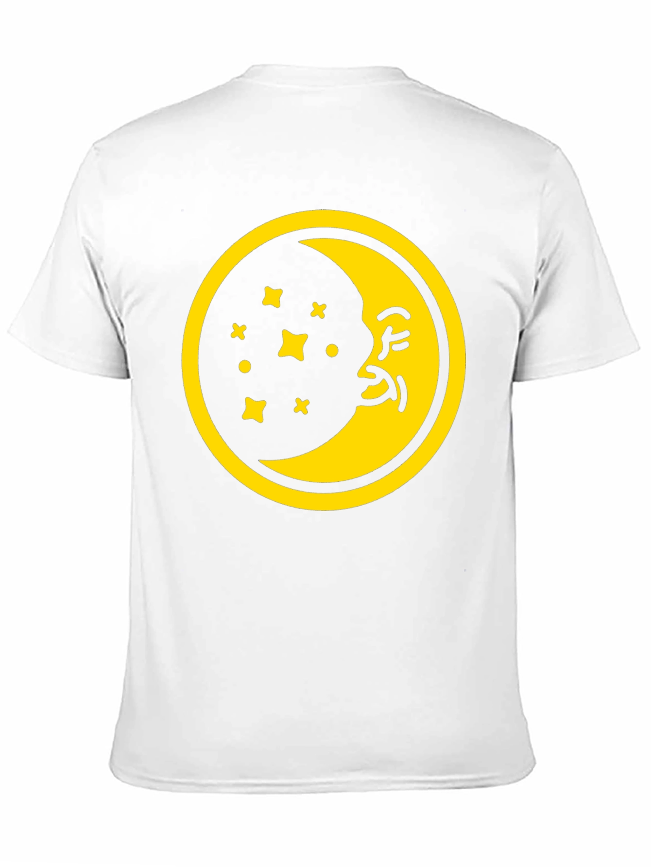 Black Dreamy Moon Graphic Tee - Black Cotton T-Shirt view 11