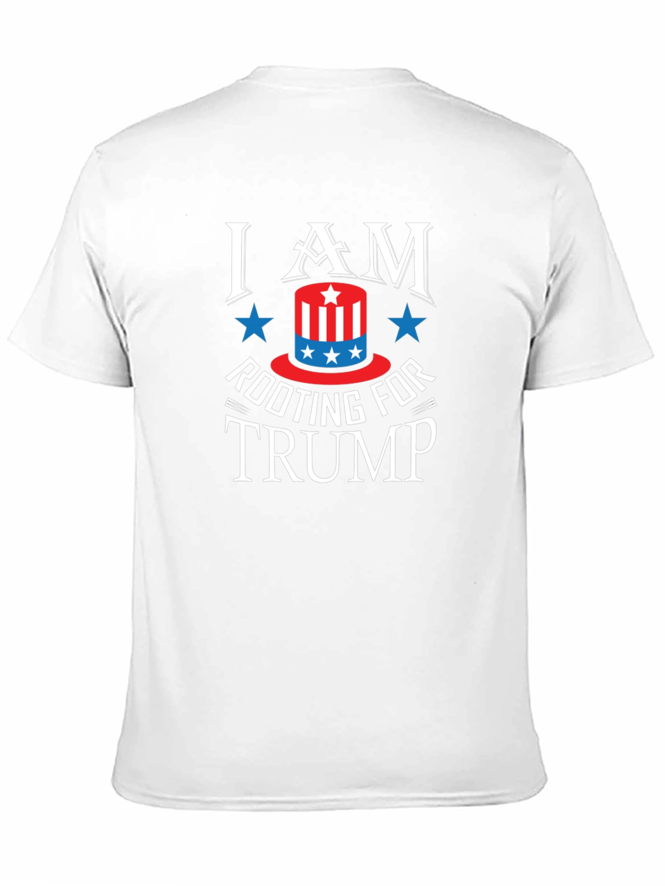 Black I Am Rooting For Trump Patriotic Graphic Tee view 11