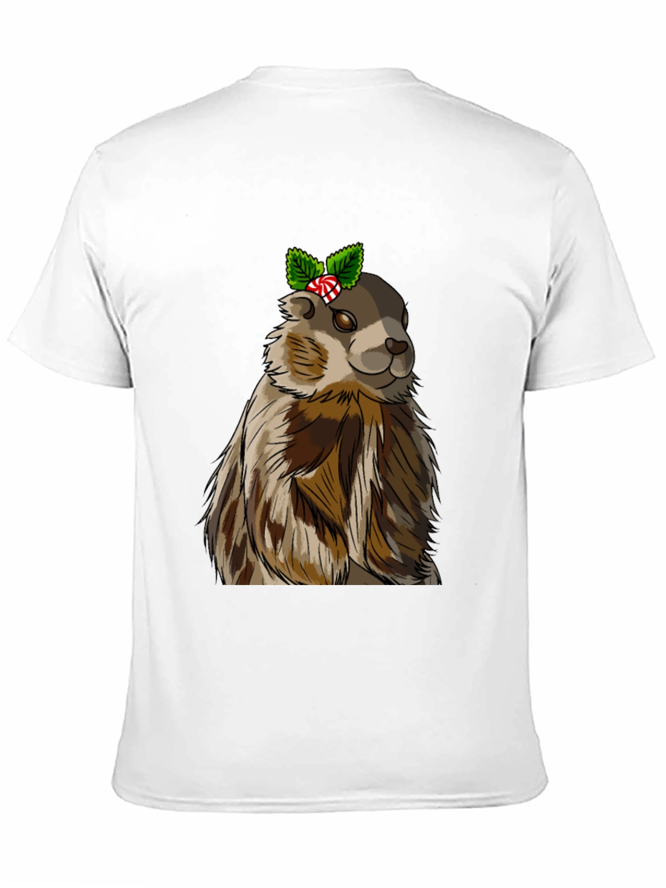 Black Festive Groundhog T-Shirt - Holiday Cheer! view 11