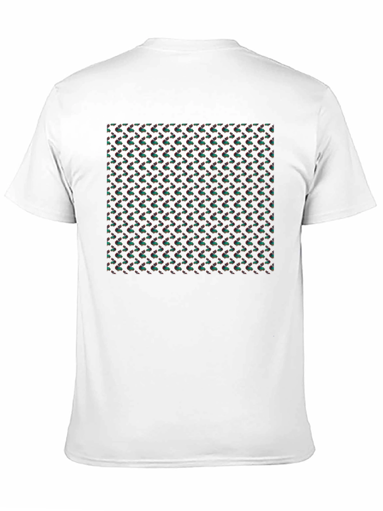 Black Patterned Black T-Shirt view 11