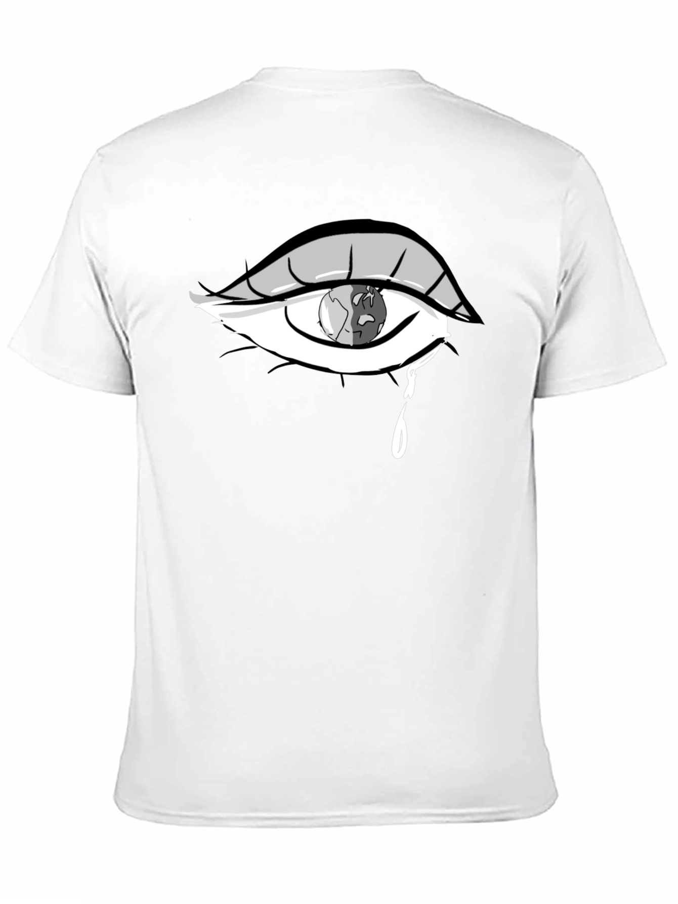 Black Eye Crying Earth T-Shirt view 11