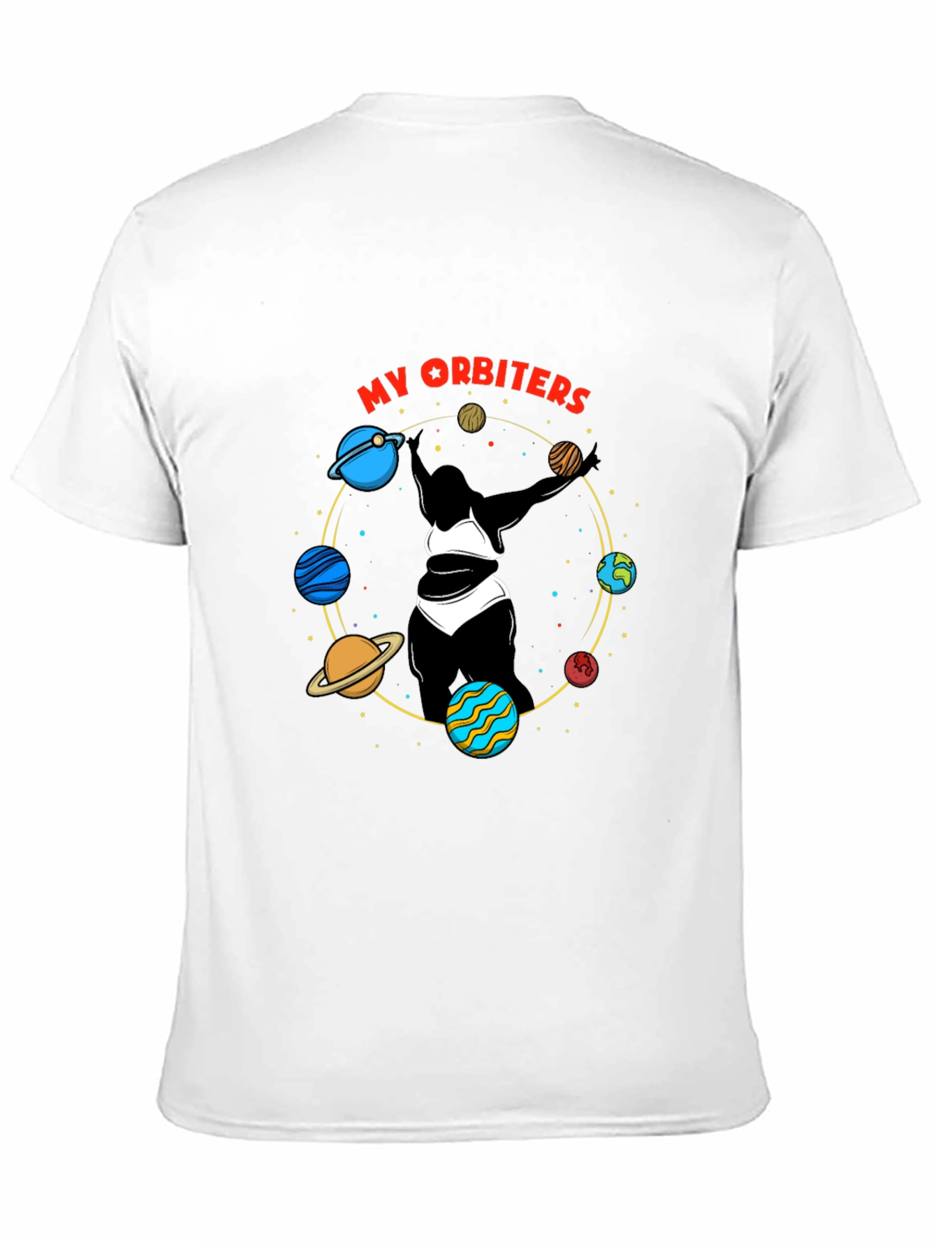 Black My Orbiters Graphic Black T-Shirt view 11