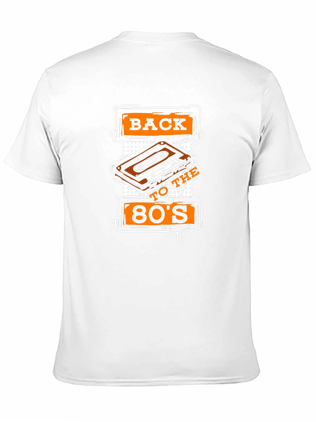 Black Back to the 80s Cassette Tape Graphic T-Shirt view 11
