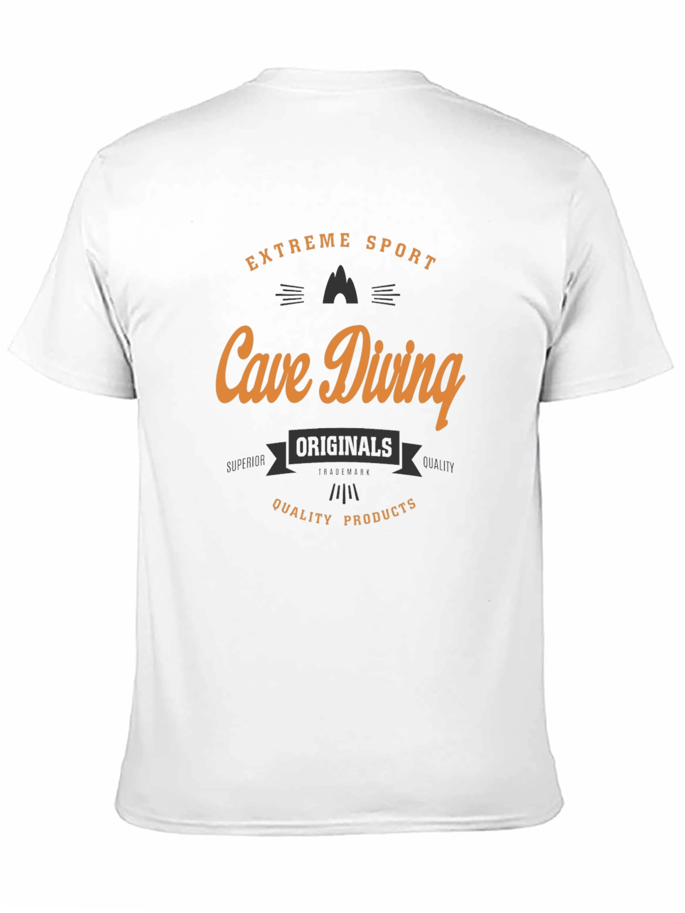 Black Cave Diving Extreme Sport Black T-Shirt view 11