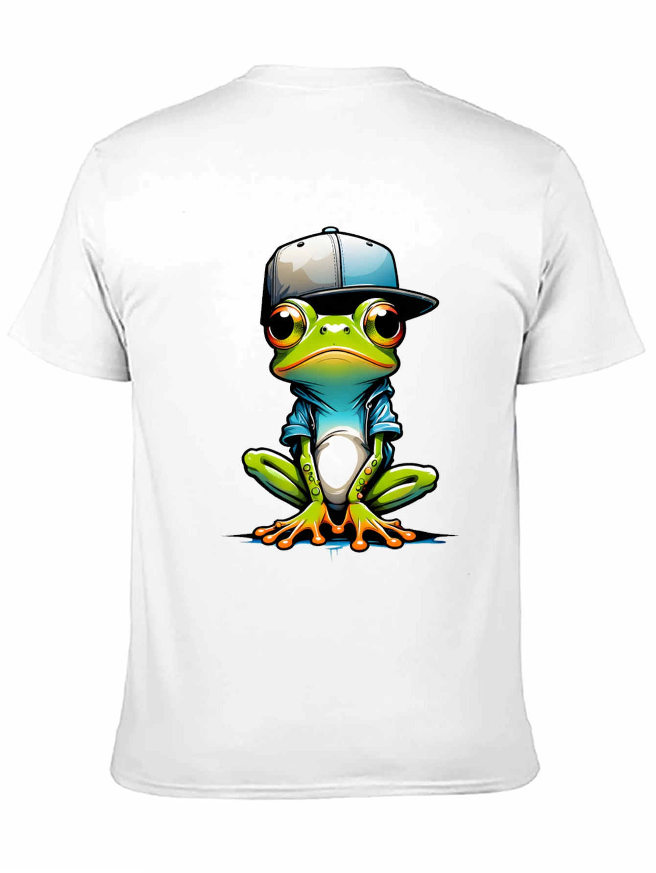 Black Cool Frog Graphic Tee - Trendy Animal Print T-Shirt view 11