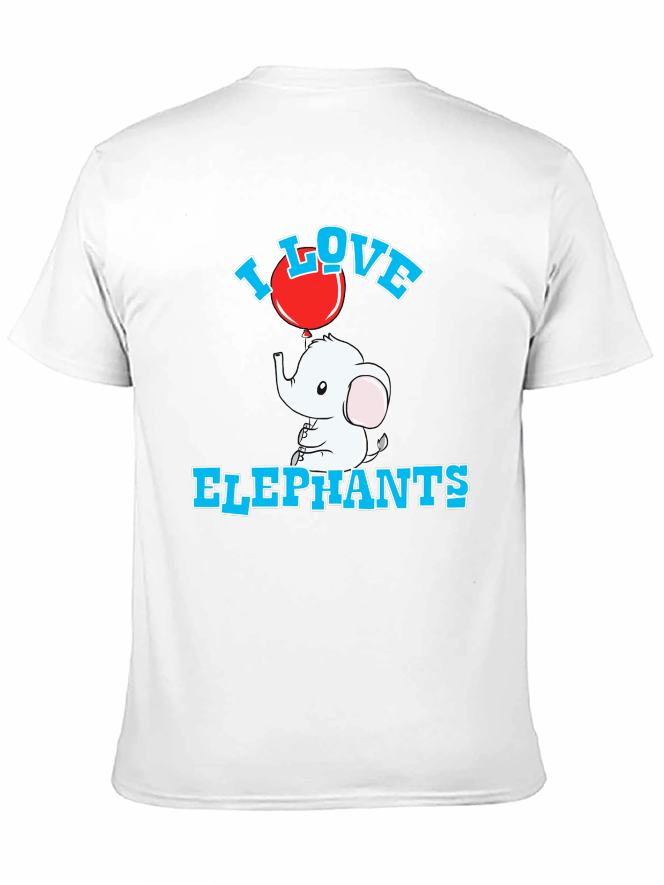 Black I Love Elephants Black Graphic Tee view 11
