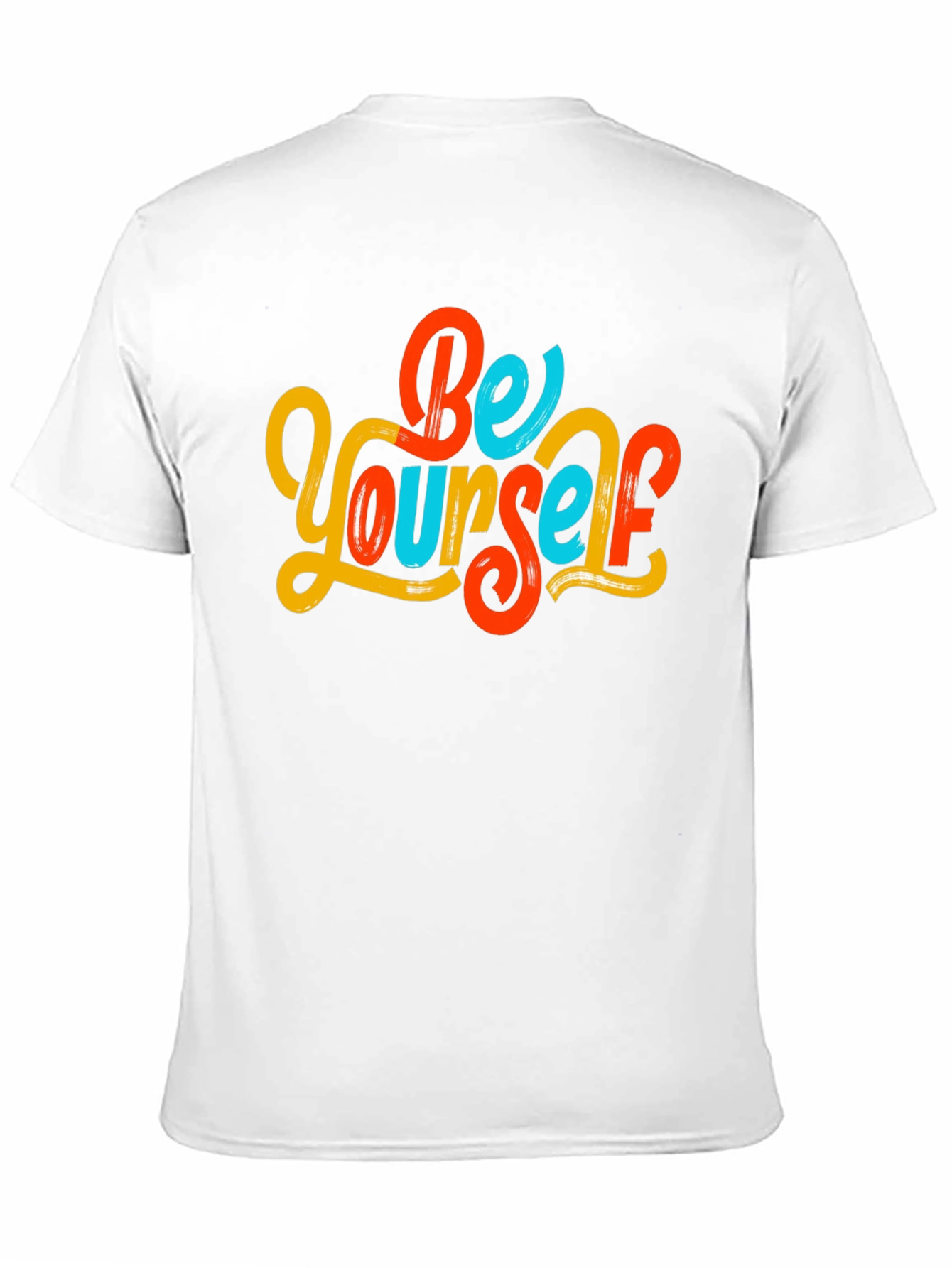 Black Be Yourself Graphic Tee - Men's Black T-Shirt view 11