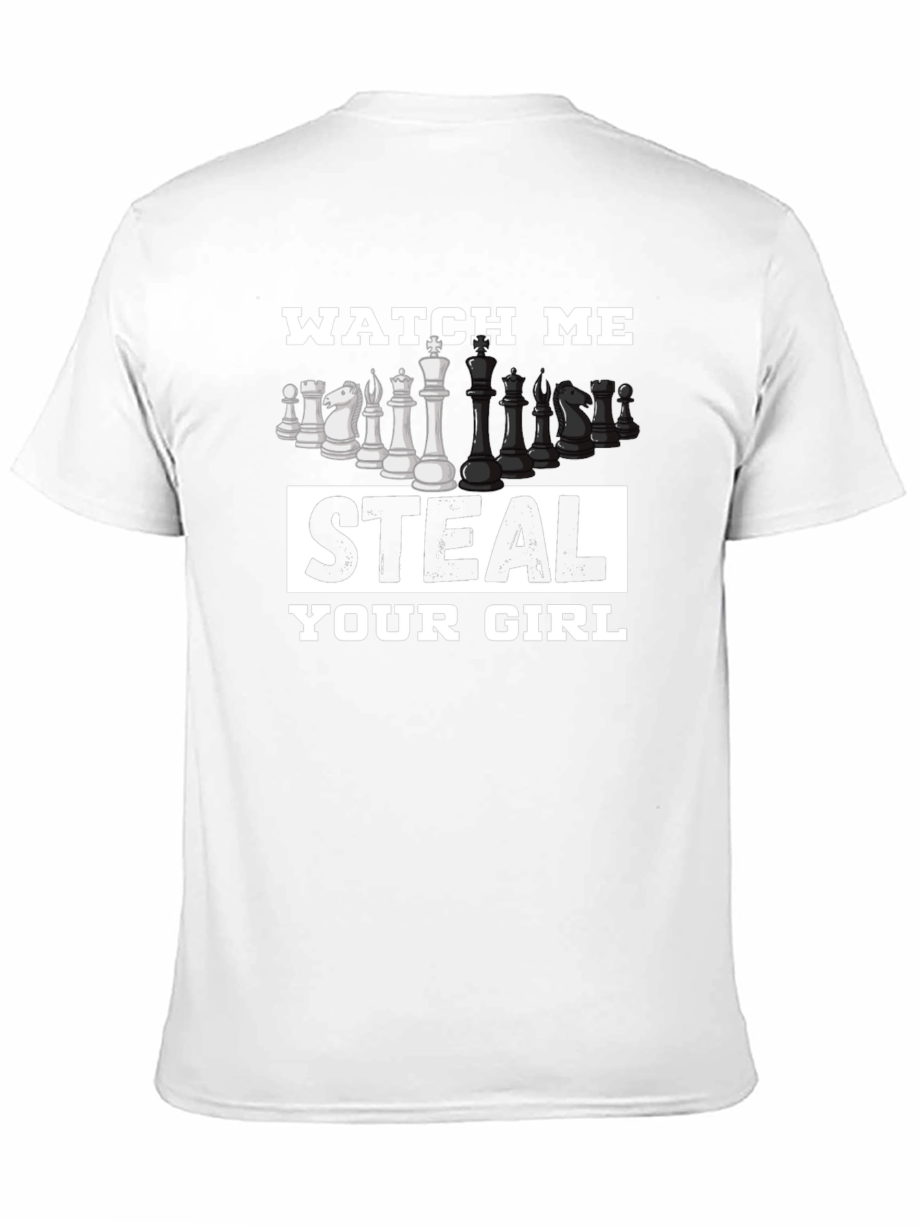 Black Chess Steal Your Girl Black T-Shirt view 11