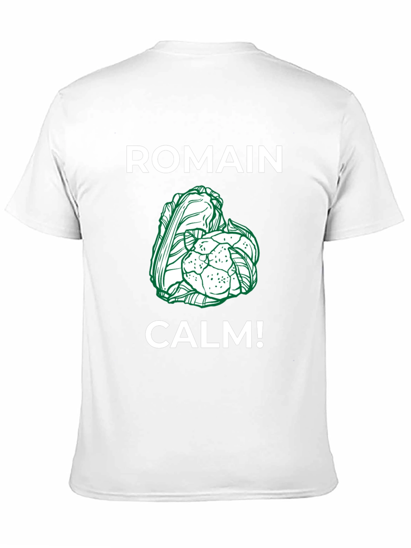 Black Romain Calm! Funny T-Shirt - Black view 11