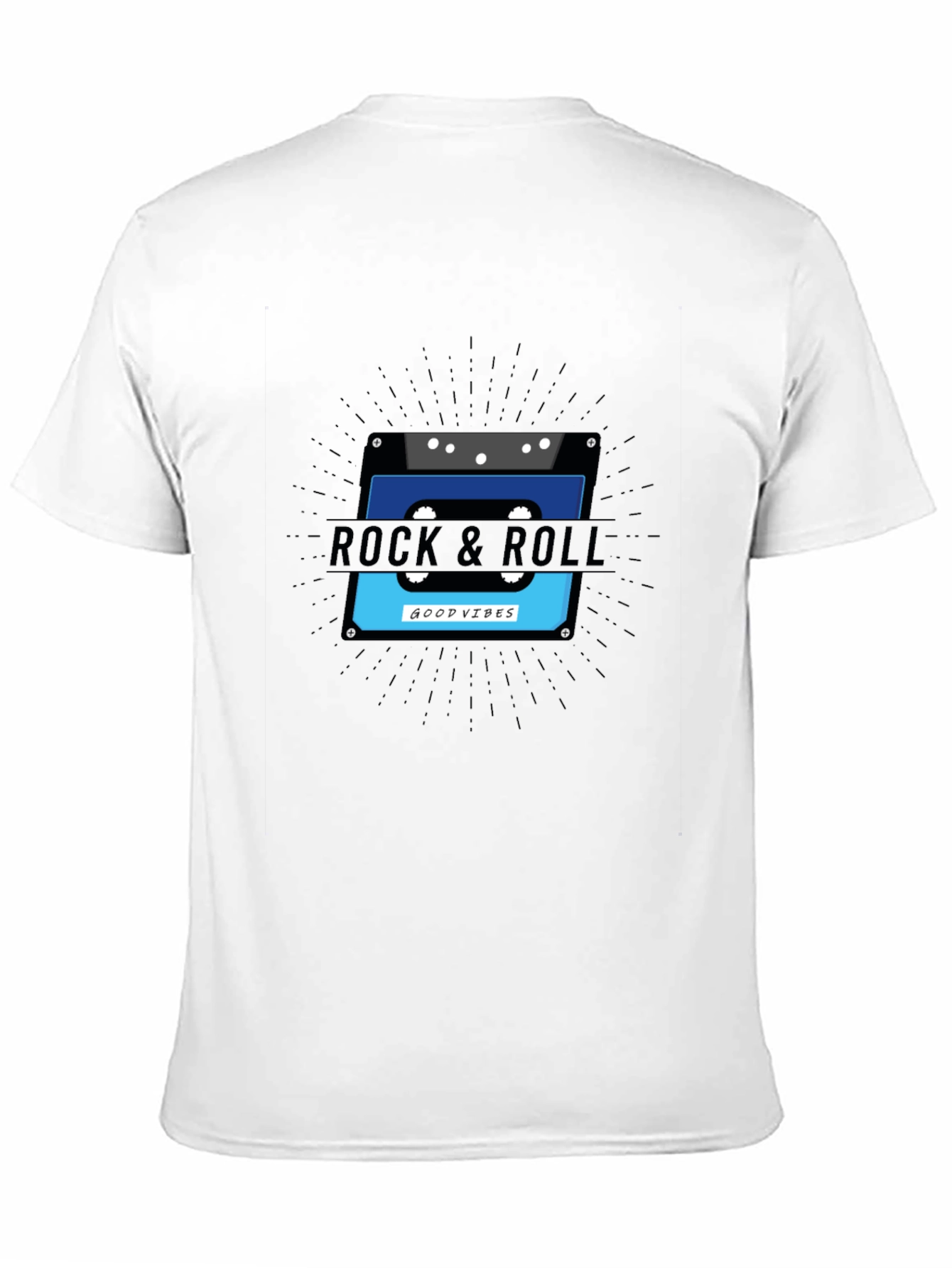 Black Rock & Roll Good Vibes Cassette Tape Graphic Tee view 11
