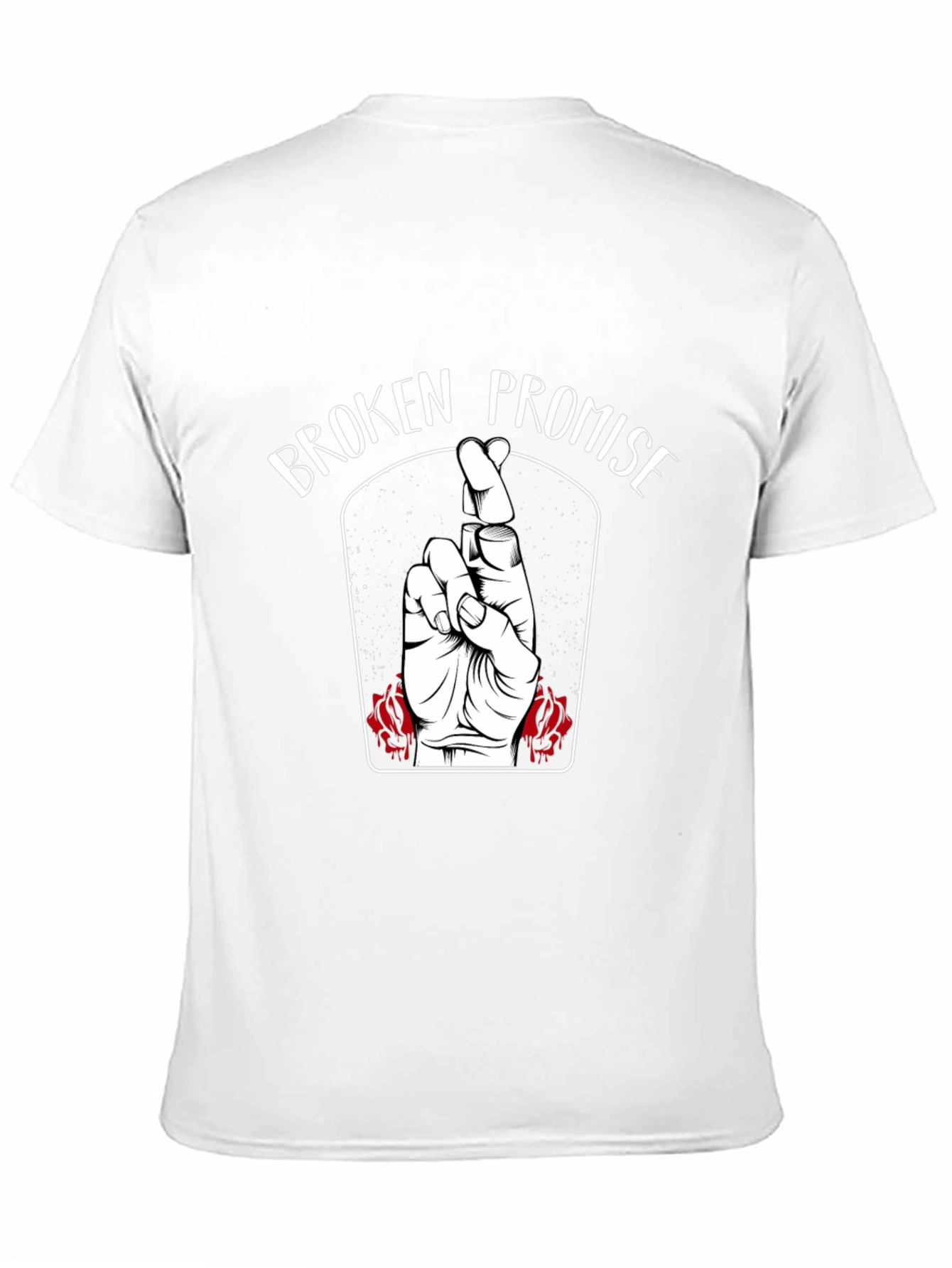 Black Broken Promise Graphic Tee - Black view 11