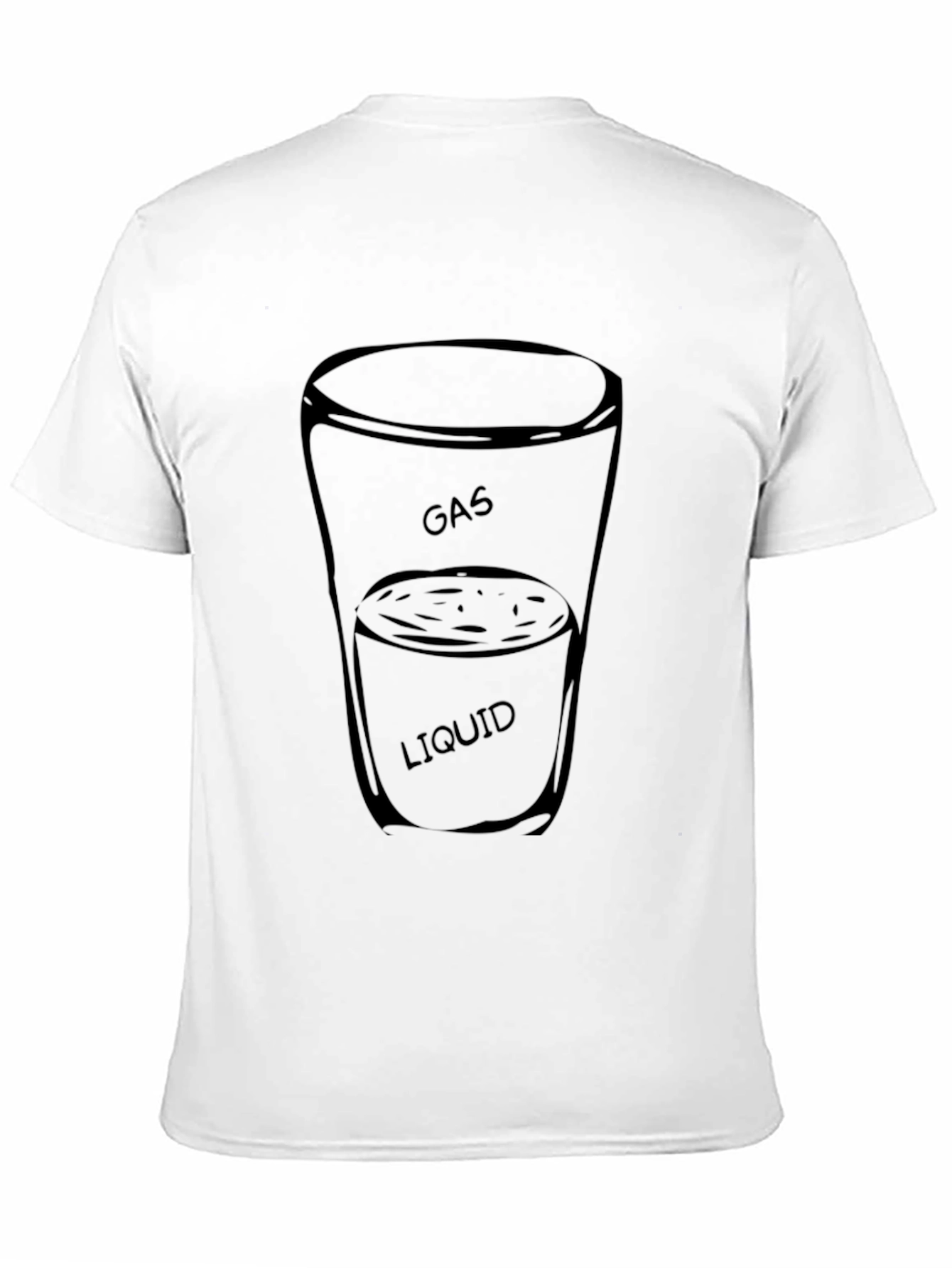 Black Gas and Liquid T-Shirt - Funny Science Tee view 11