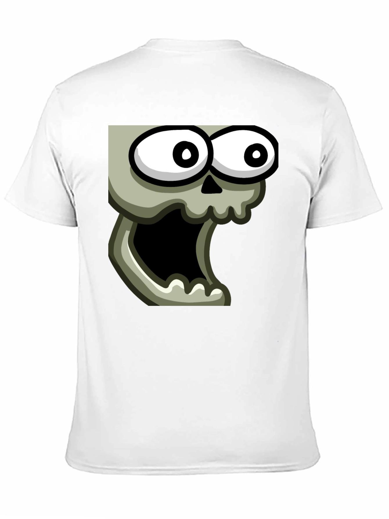 Black Cartoon Skull Graphic Black T-Shirt view 11