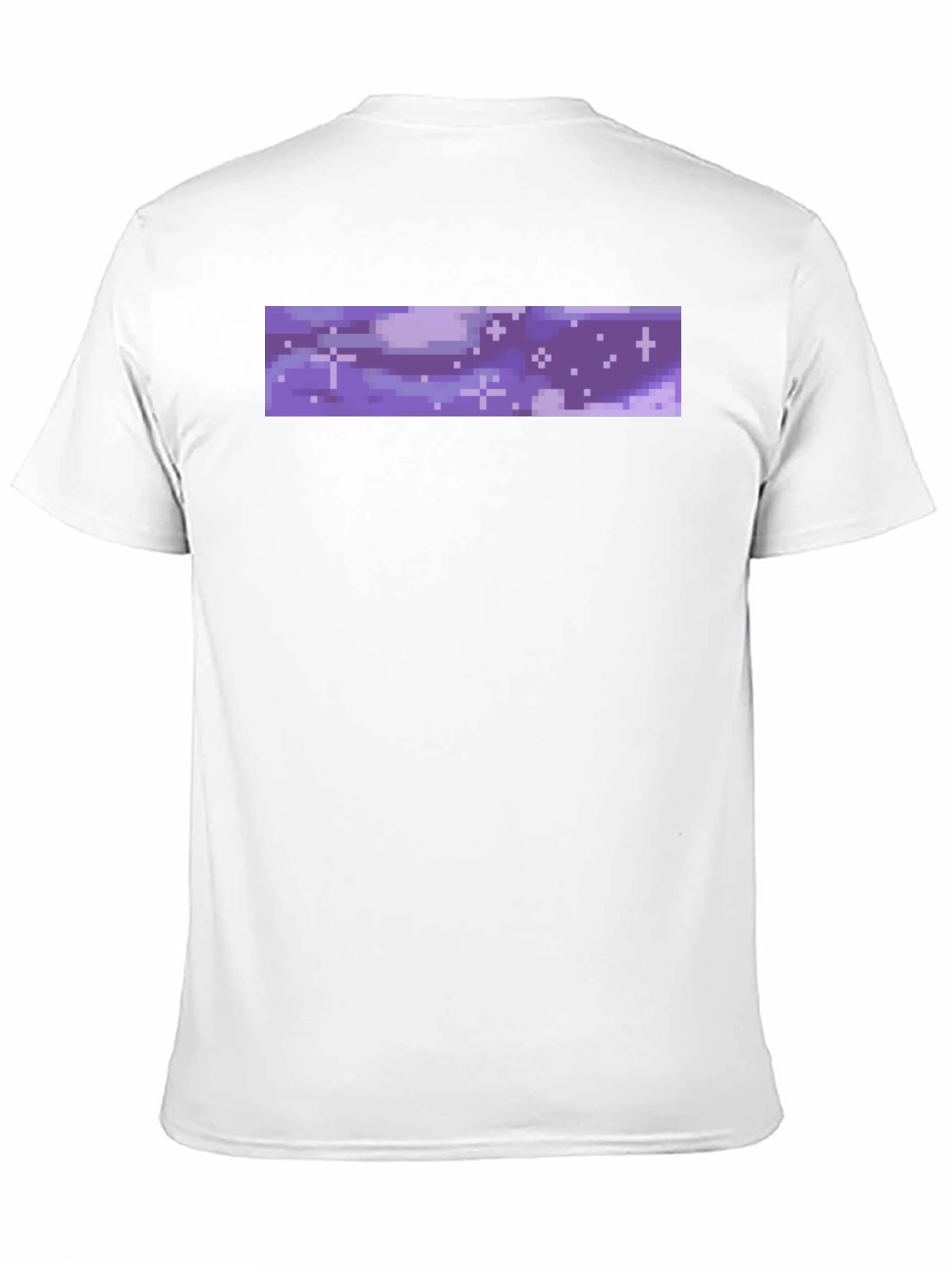 Black Pixel Galaxy Tee - Black Cotton Crew Neck view 11