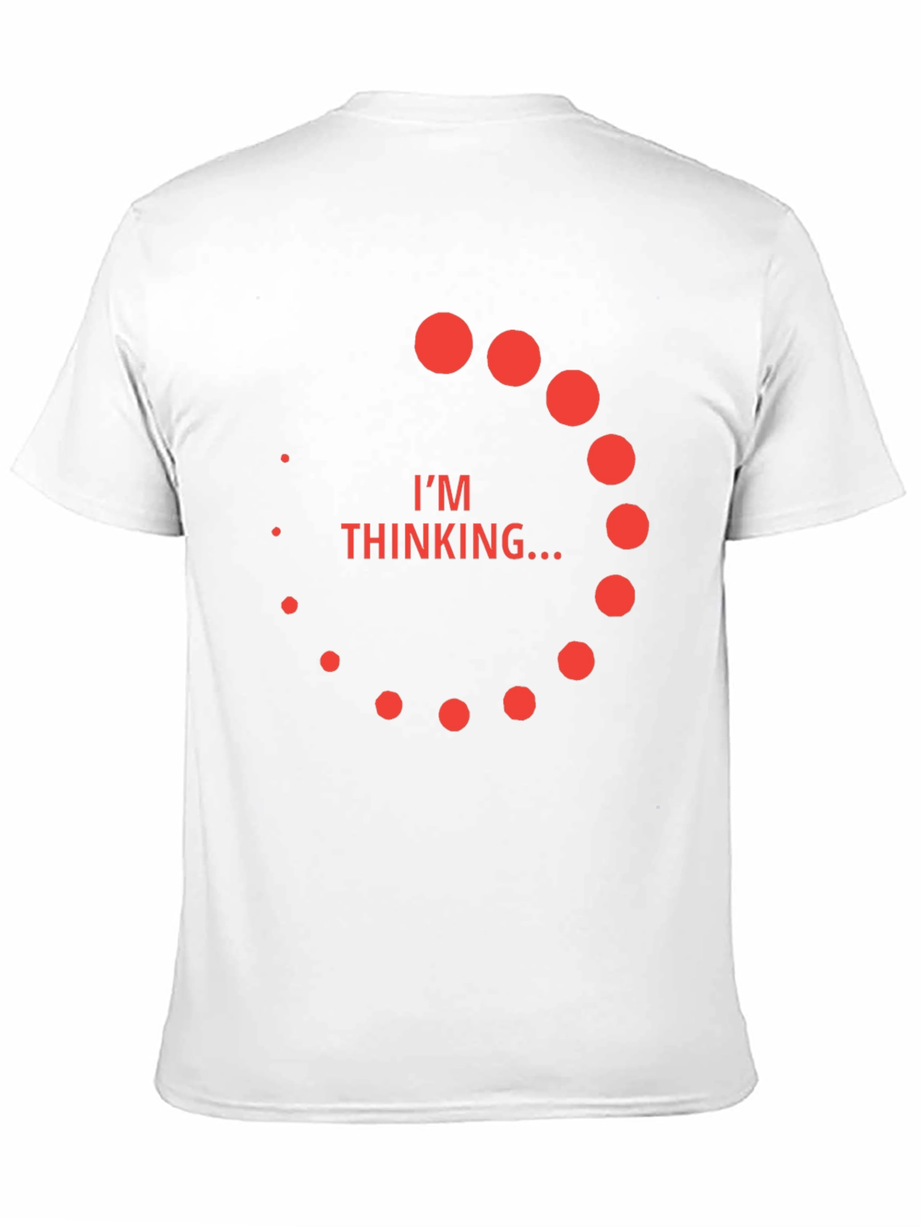 Black I'm Thinking T-Shirt - Funny Men's Tee view 11