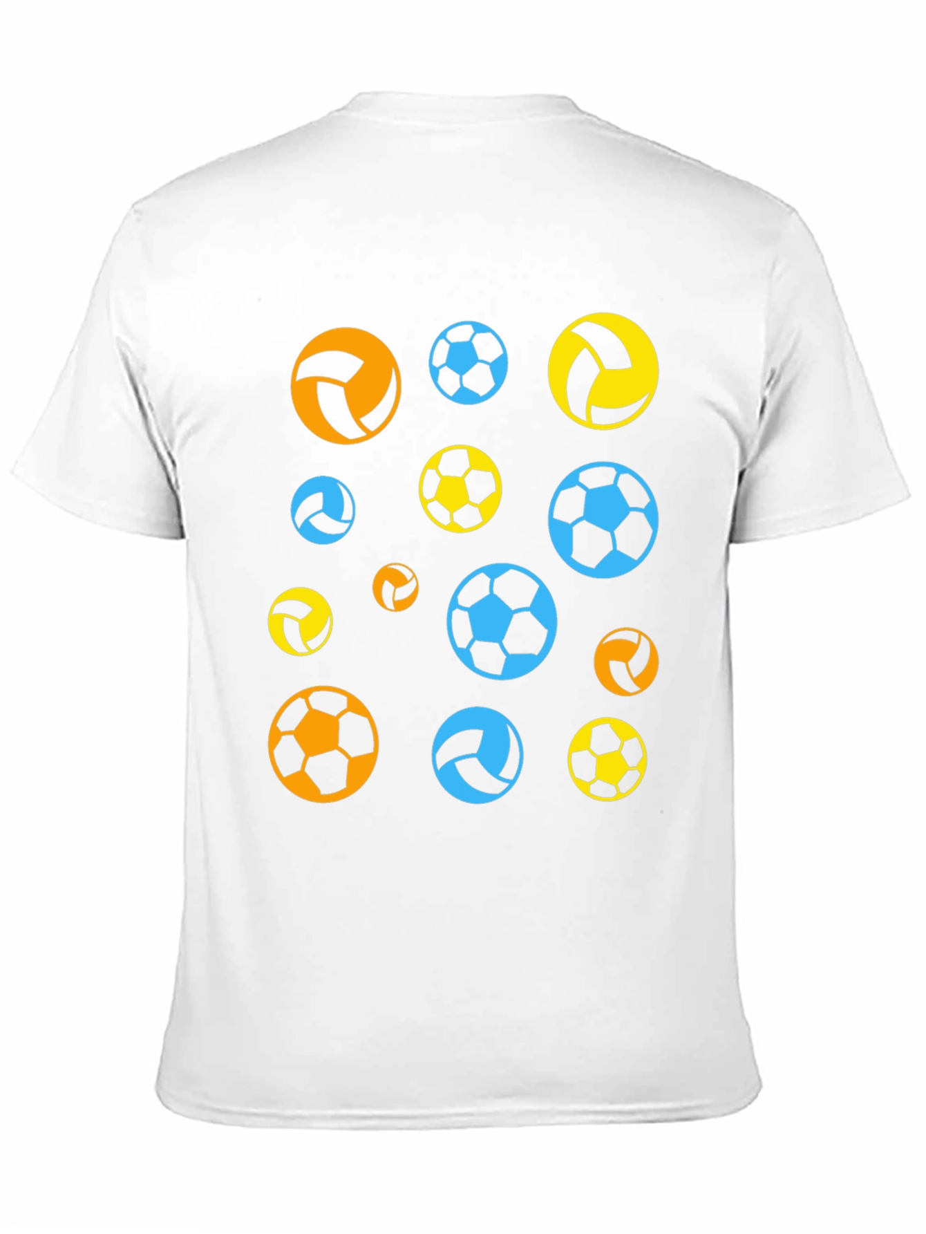 Black Funky Sports Ball T-Shirt - Casual Black Tee view 11