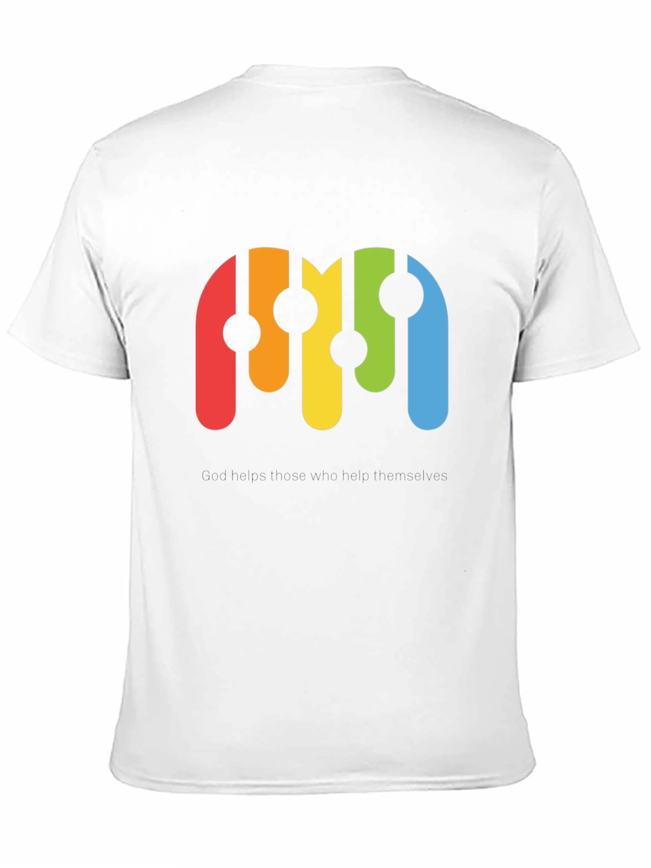 Black Retro Rainbow Graphic Black T-Shirt view 11
