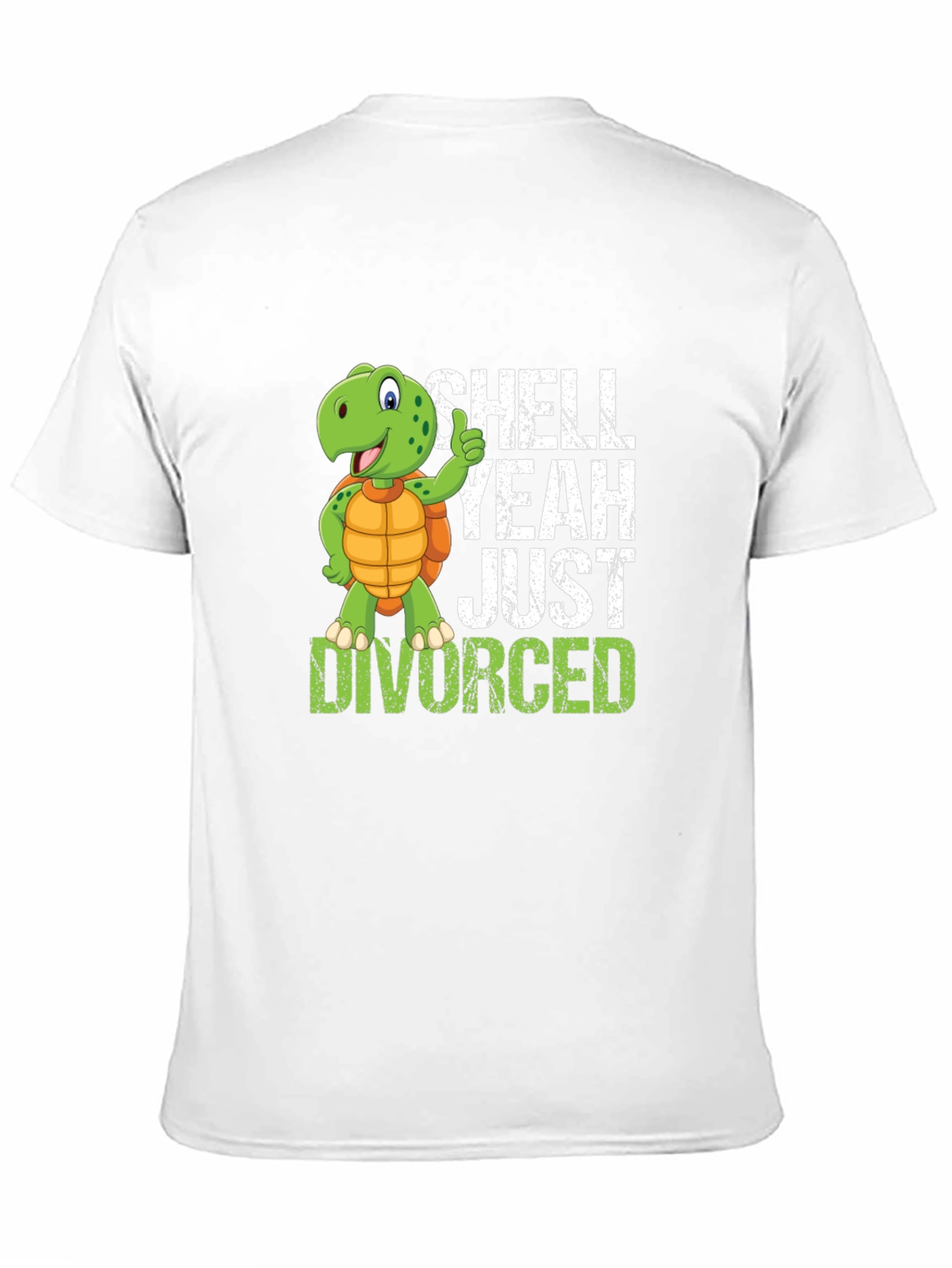 Black Shell Yeah Just Divorced T-Shirt - Funny Divorcee Gift view 11