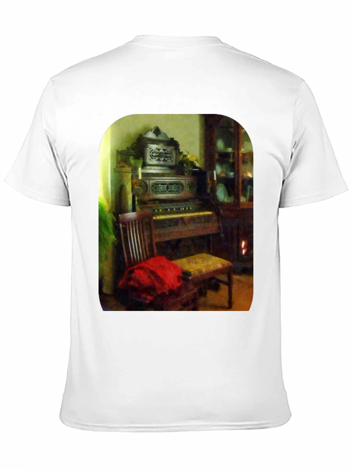 Black Vintage Organ T-Shirt view 11