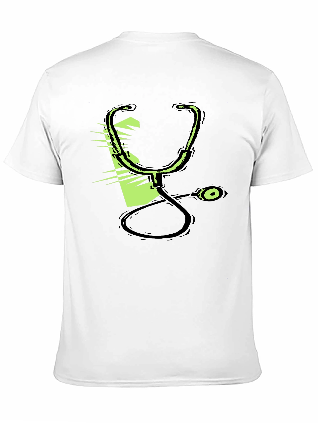 Black Stethoscope Graphic Black T-Shirt view 11
