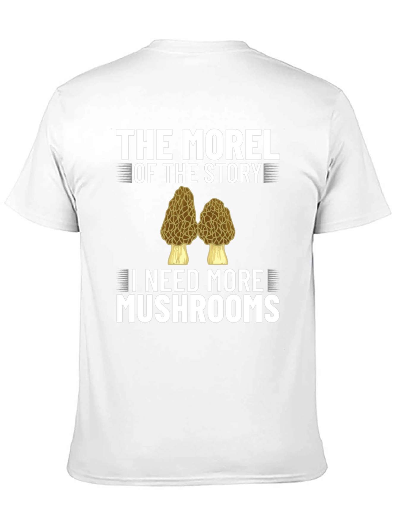 Black Morel of the Story Funny Mushroom T-Shirt view 11